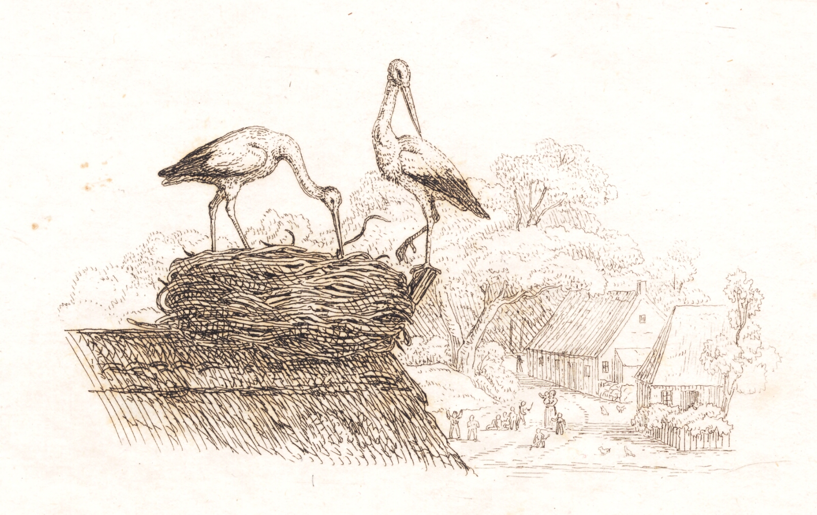 Martinus Rørbye, Illustration til "Halvhundrede Fabler for Børn" af Hey
