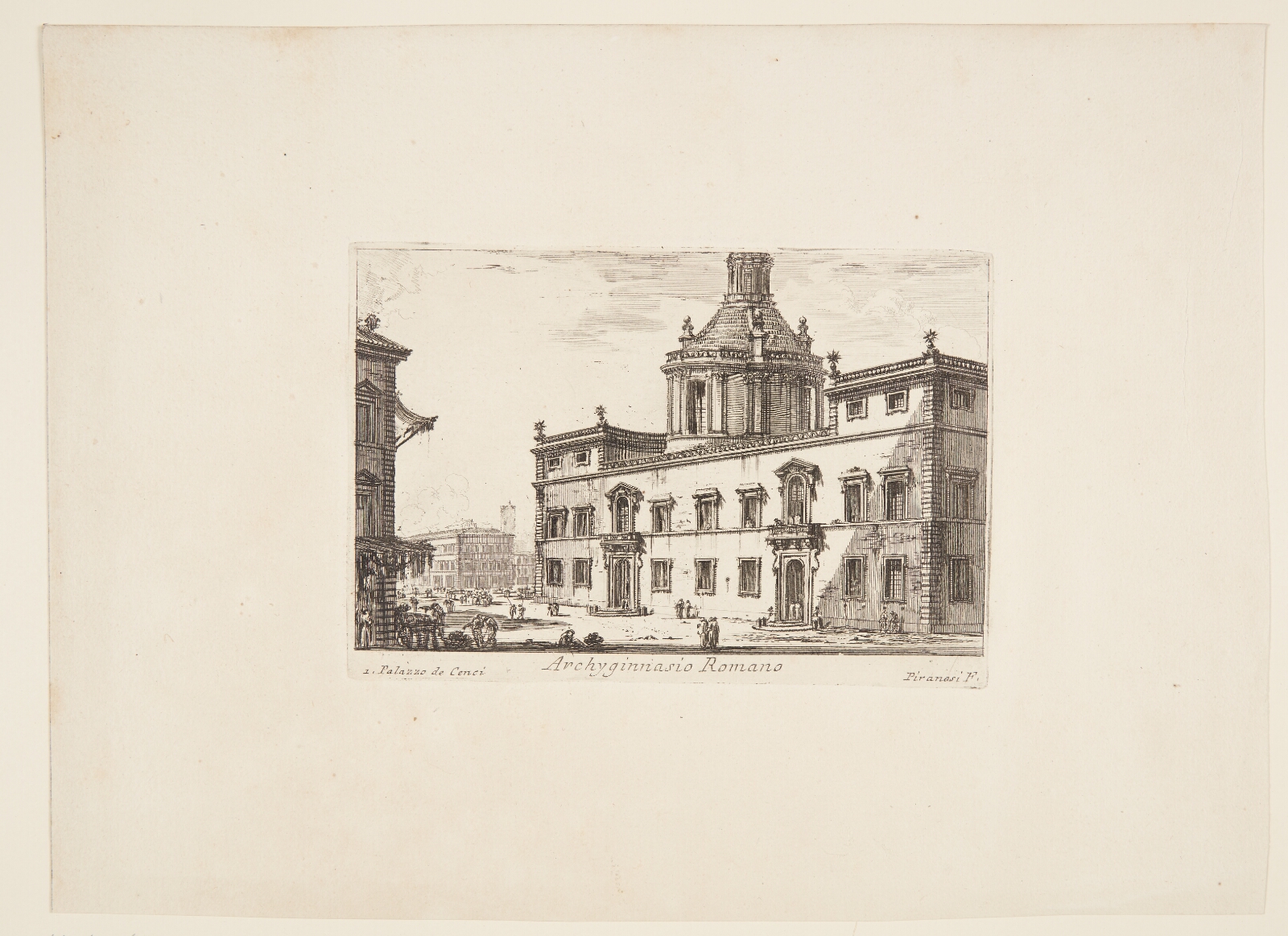 Giovanni Battista Piranesi, Rom's universitet. 1. Palazzo de Cenci