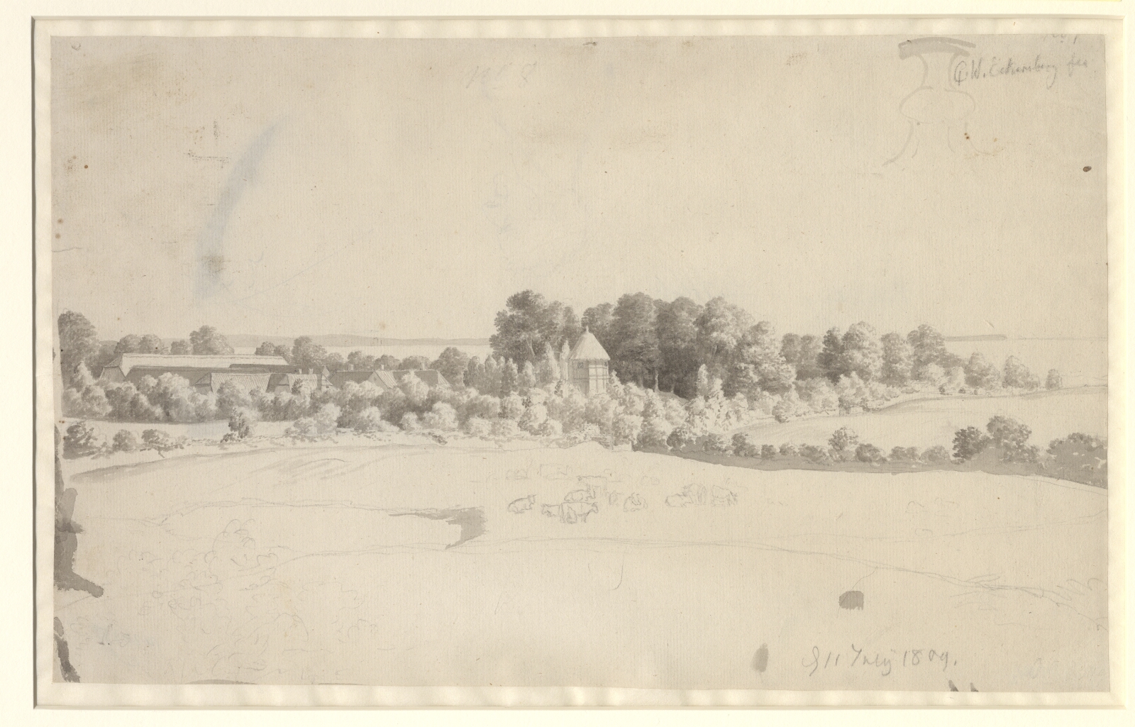 C.W. Eckersberg, Herregården Nordfelt på Møn
