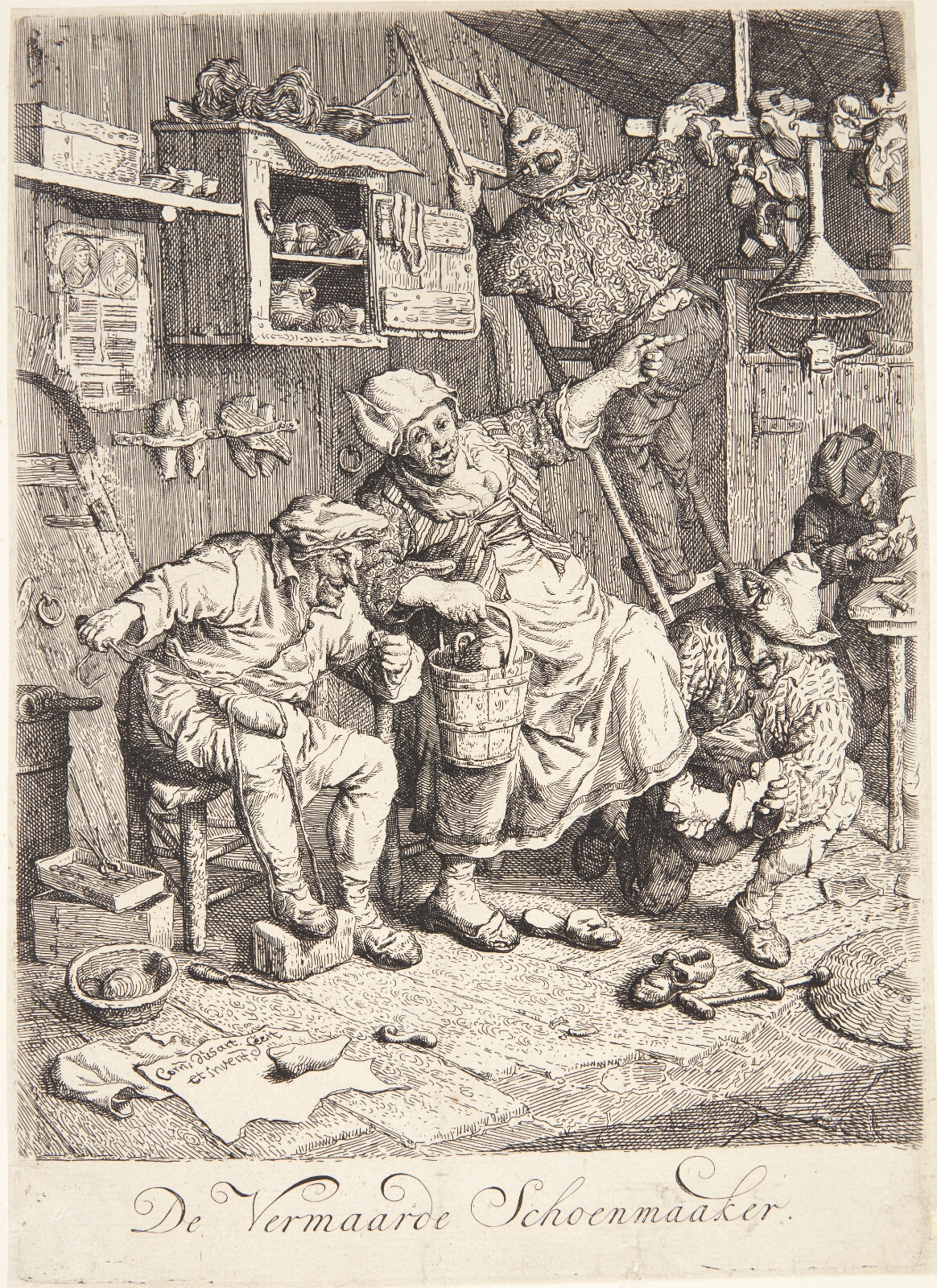 Cornelis Dusart, En skomager