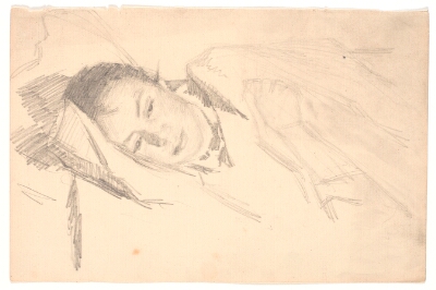 Kunstnerens hustru hviler sig, Johansen, Viggo, 1878-1881