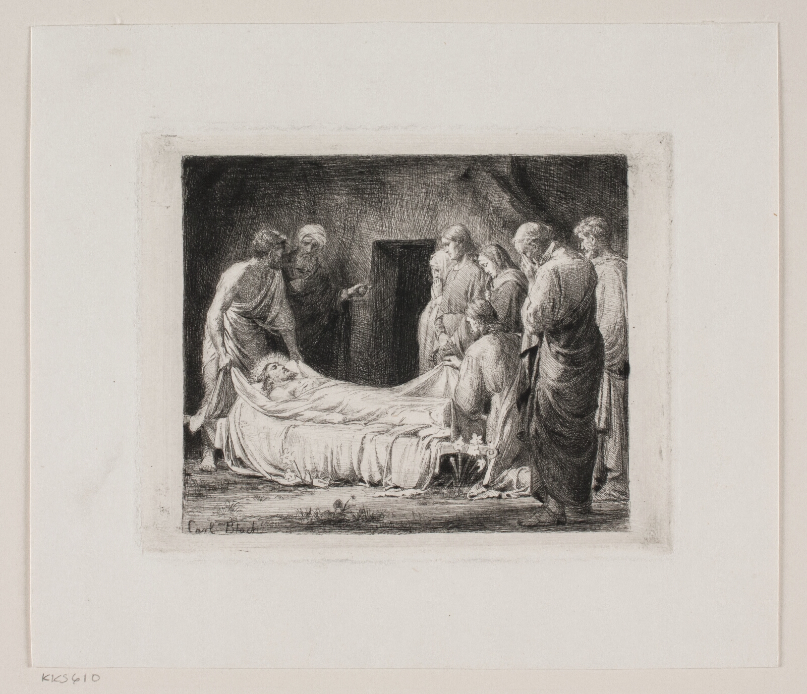 Carl Bloch, Kristi Gravlæggelse