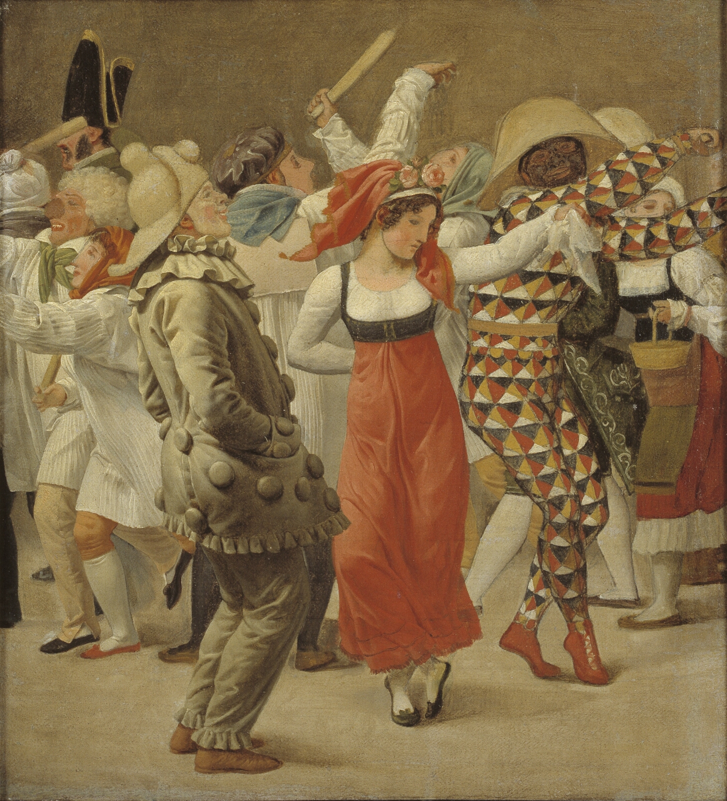C.W. Eckersberg, Karnevallet i Rom. Fragment