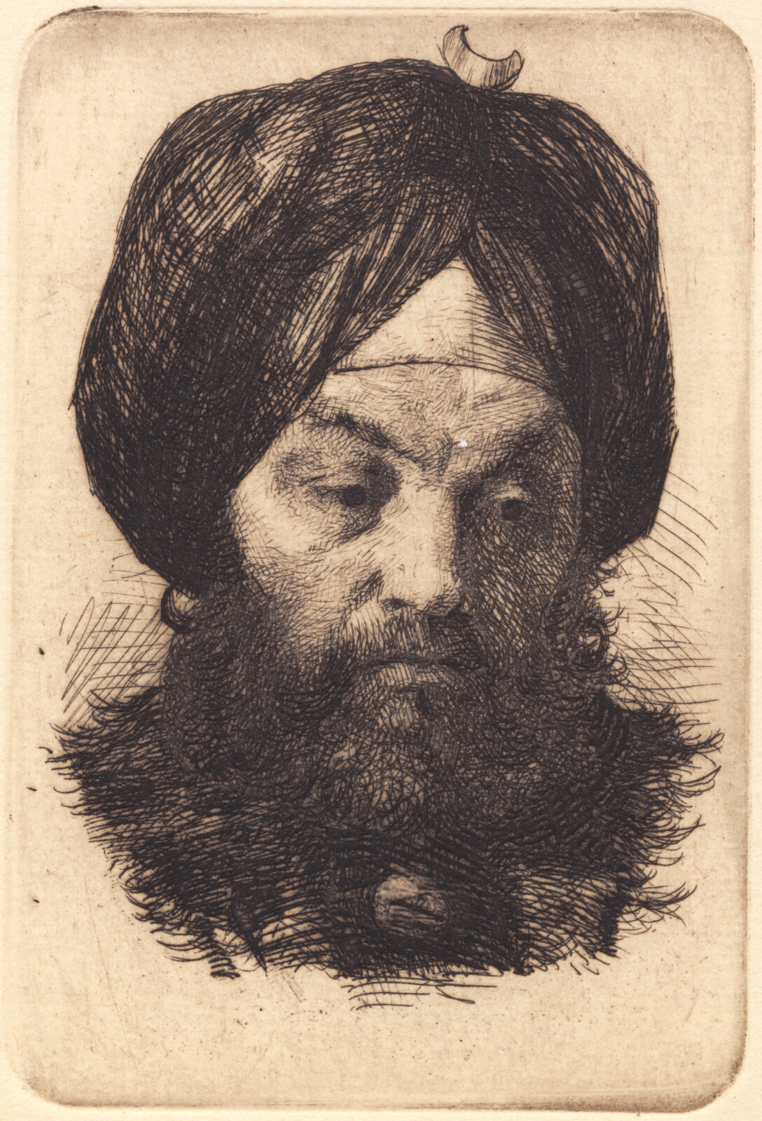 Frans Schwartz, Mand med turban