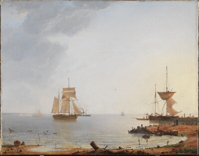 Ships Off the Coast of Zealand. Morning
