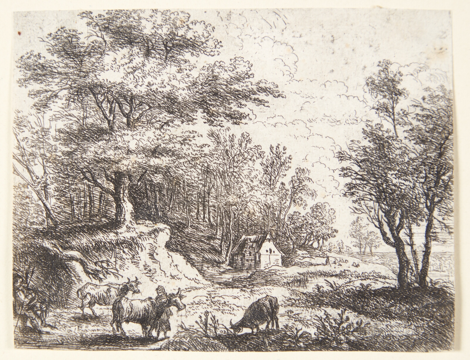Lucas van Uden, Landskab med køer og to figurer