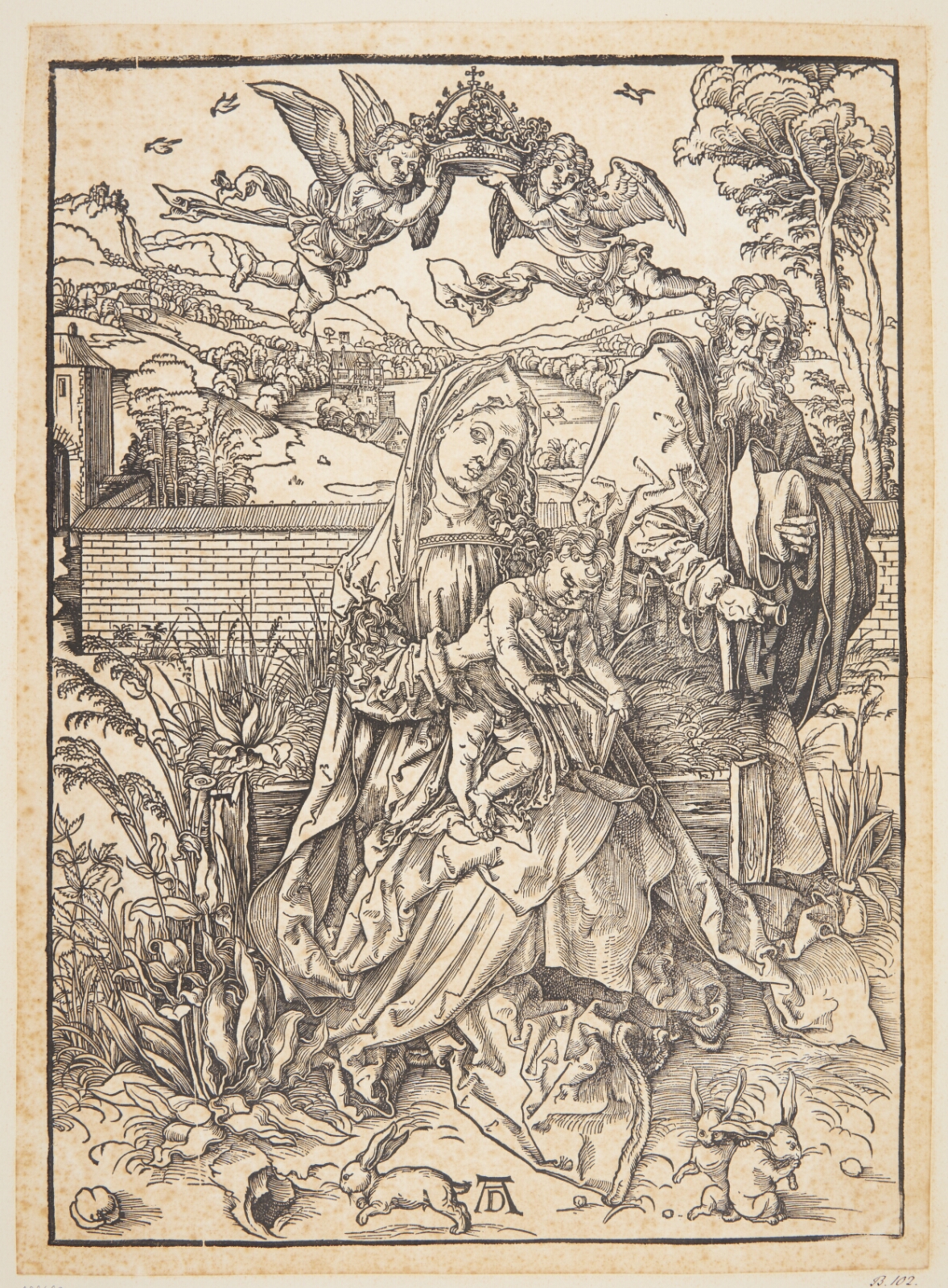 Albrecht Dürer, Den hellige familie med tre harer