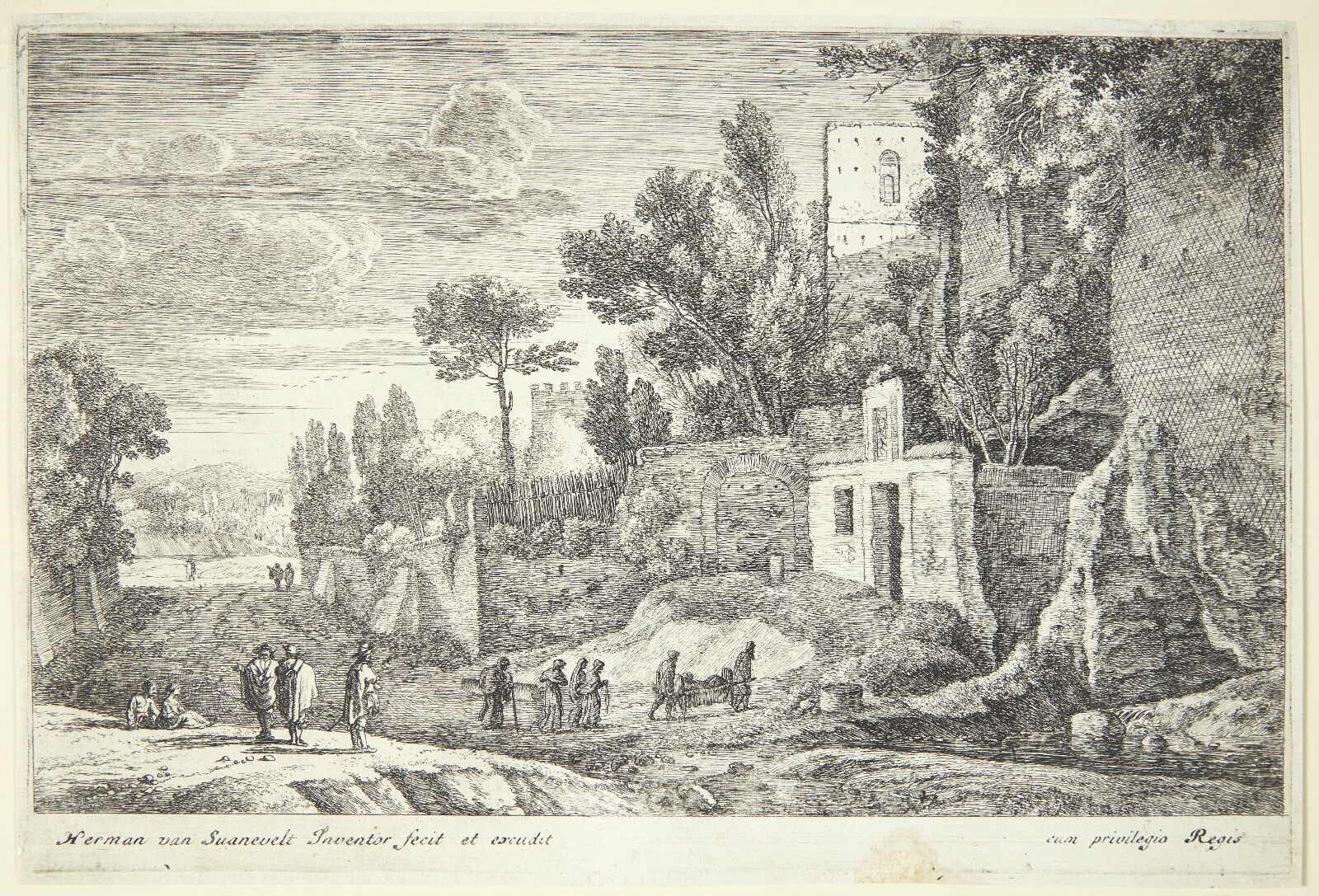 Herman van Swanevelt, Landskab med et hospital