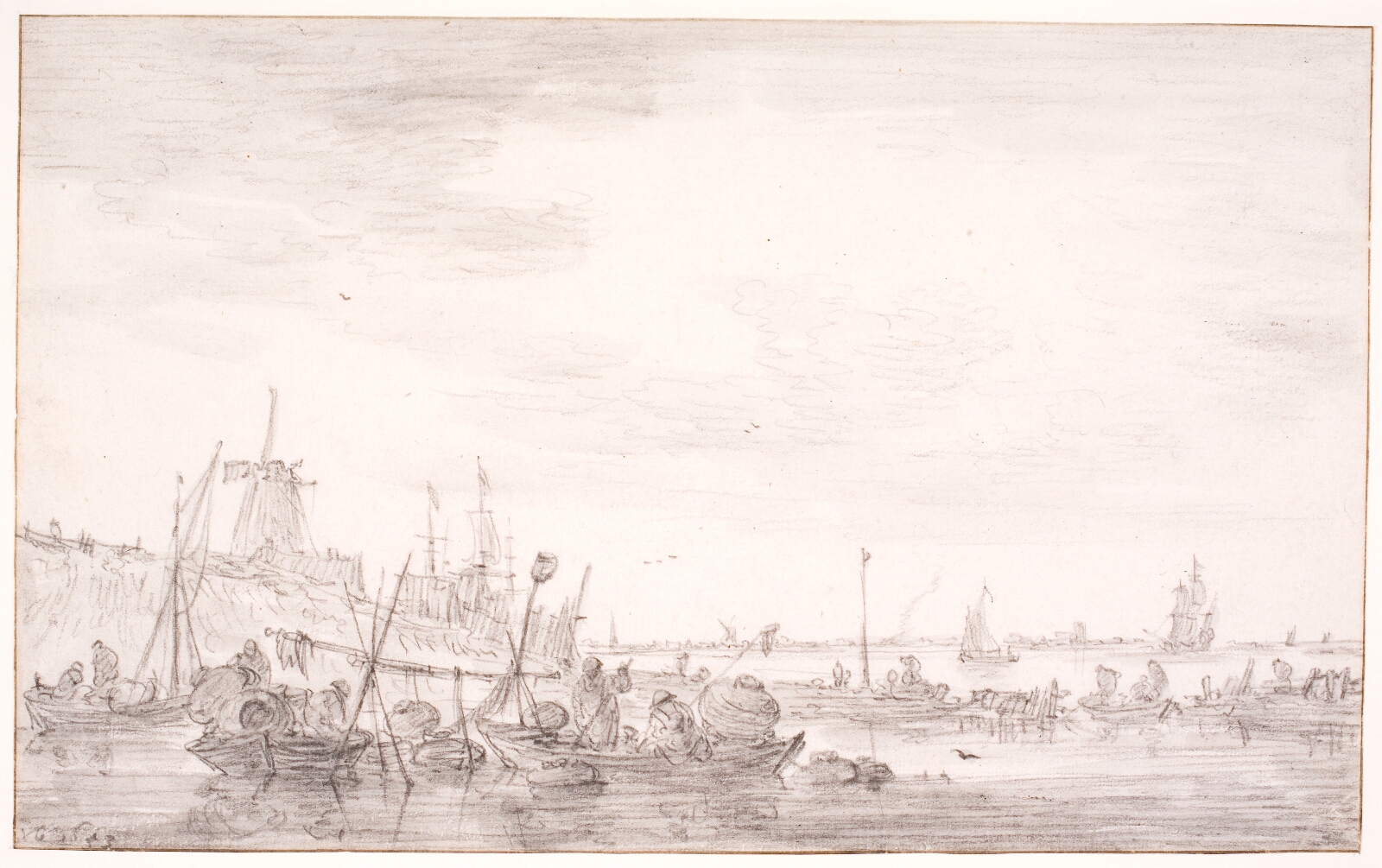 Jan Josefsz van Goyen, Flodlandskab med fiskerbåde