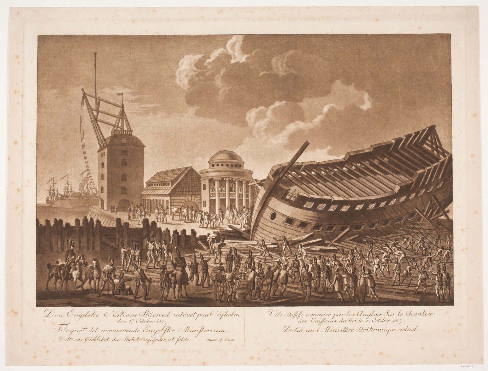 Georg Haas, Den engelske nations skændsel udøvet på Nyholm d. 17. oktober 1794