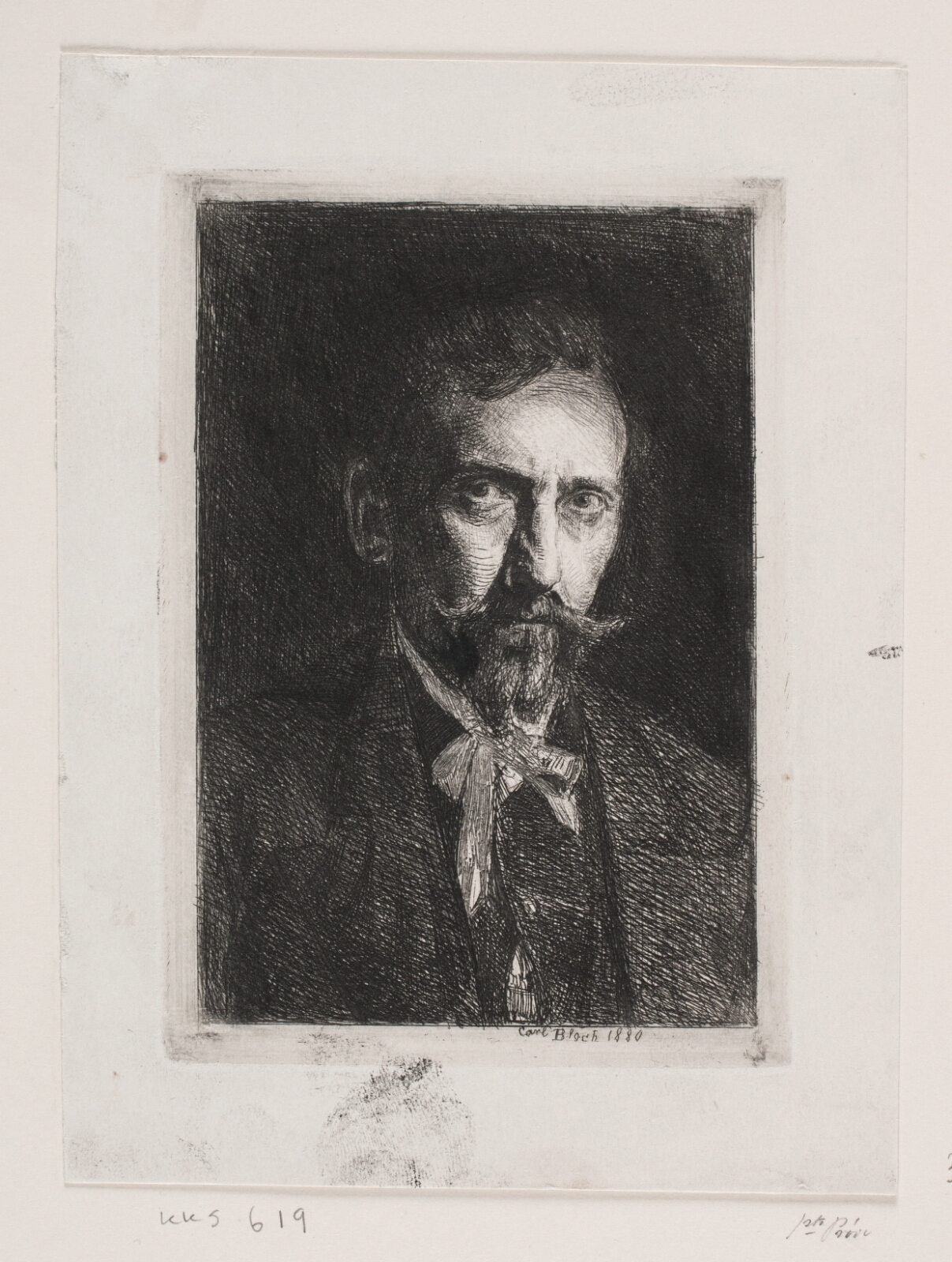 Carl Bloch, Selvportræt