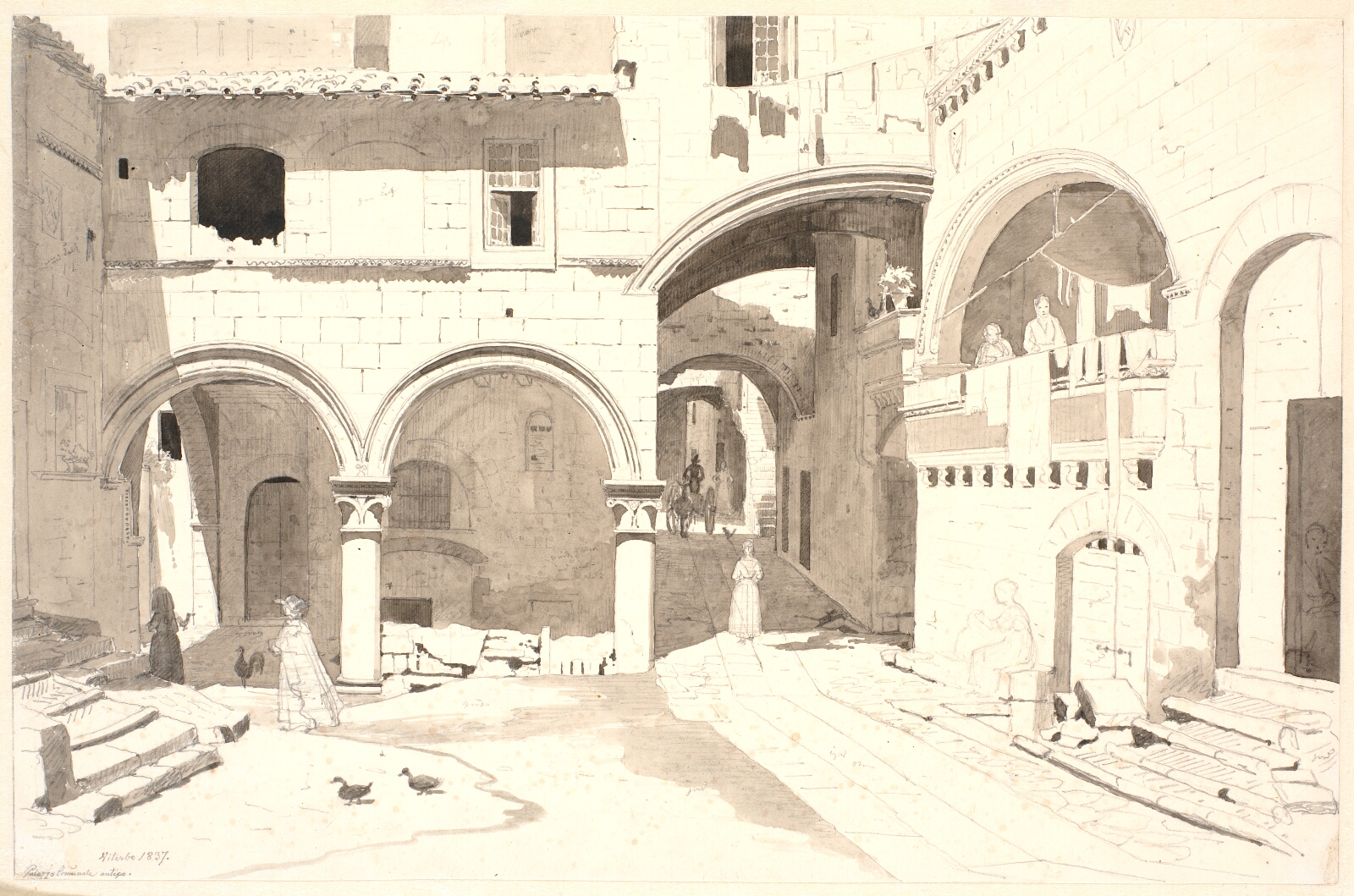 Martinus Rørbye, Piazza San Pellegrino