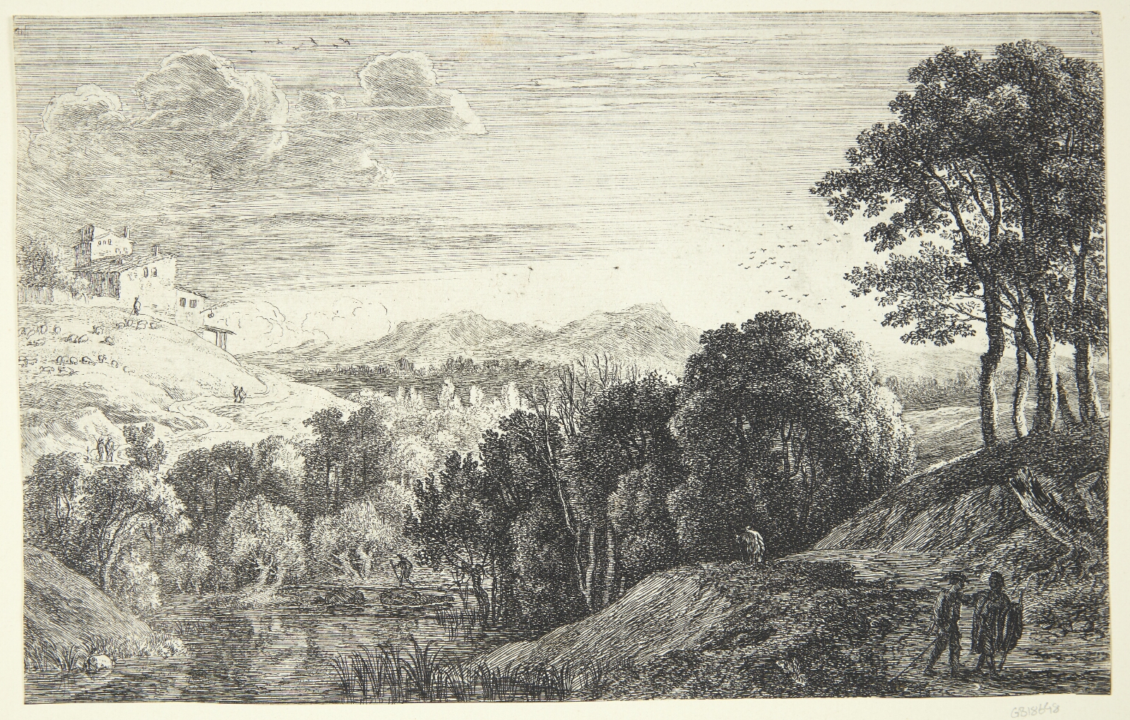 Herman van Swanevelt, Landskab med solnedgang