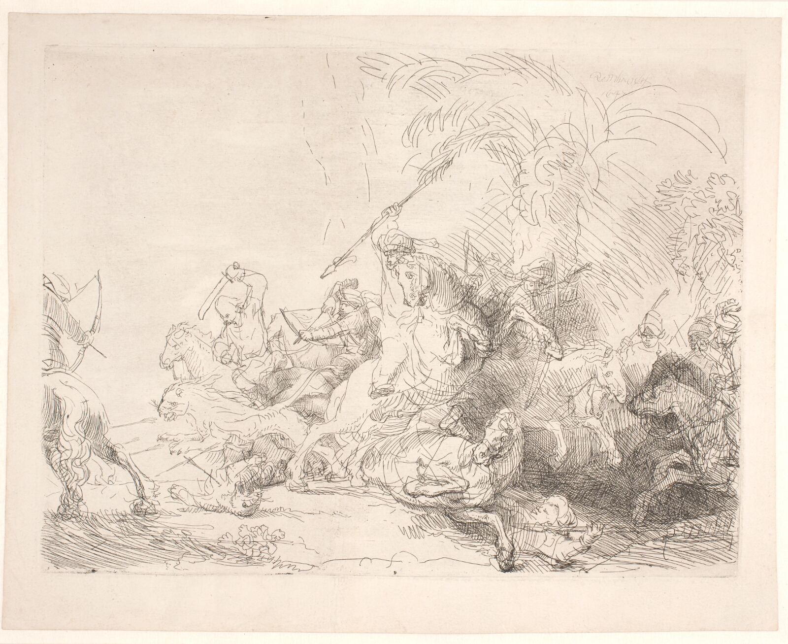 Rembrandt van Rijn, Den store løvejagt