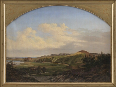 North Zealand Landscape at Lake Arre where King Valdemar the Victor built Dronningholm Castle in Memory of his Queen Dagmar