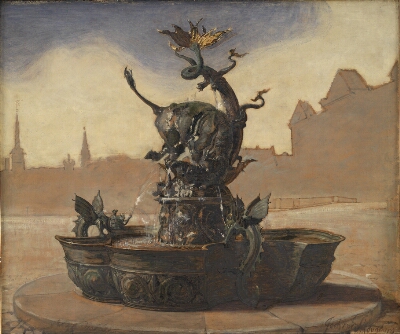 Sketch for Dragespringvandet (the Dragon Fountain)