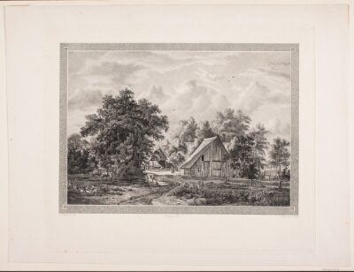 En bondegård, Schøler, Peter Christian, 1847
