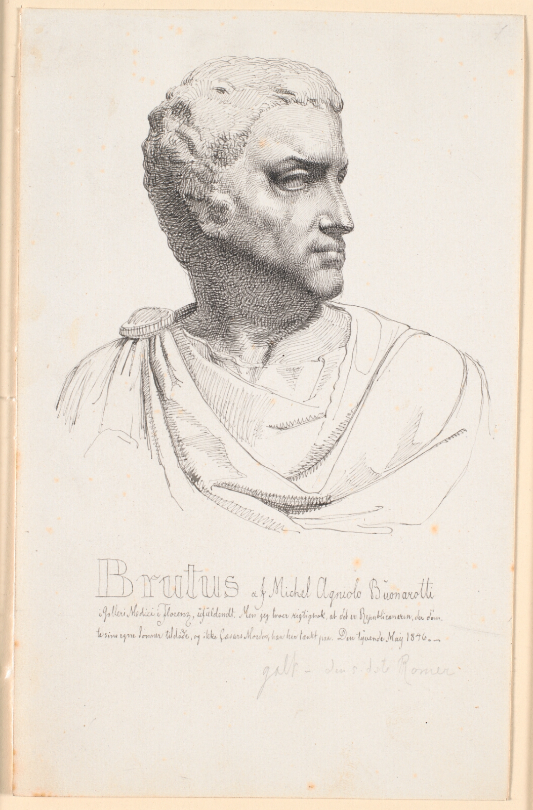 Johan Thomas Lundbye, Brutushoved