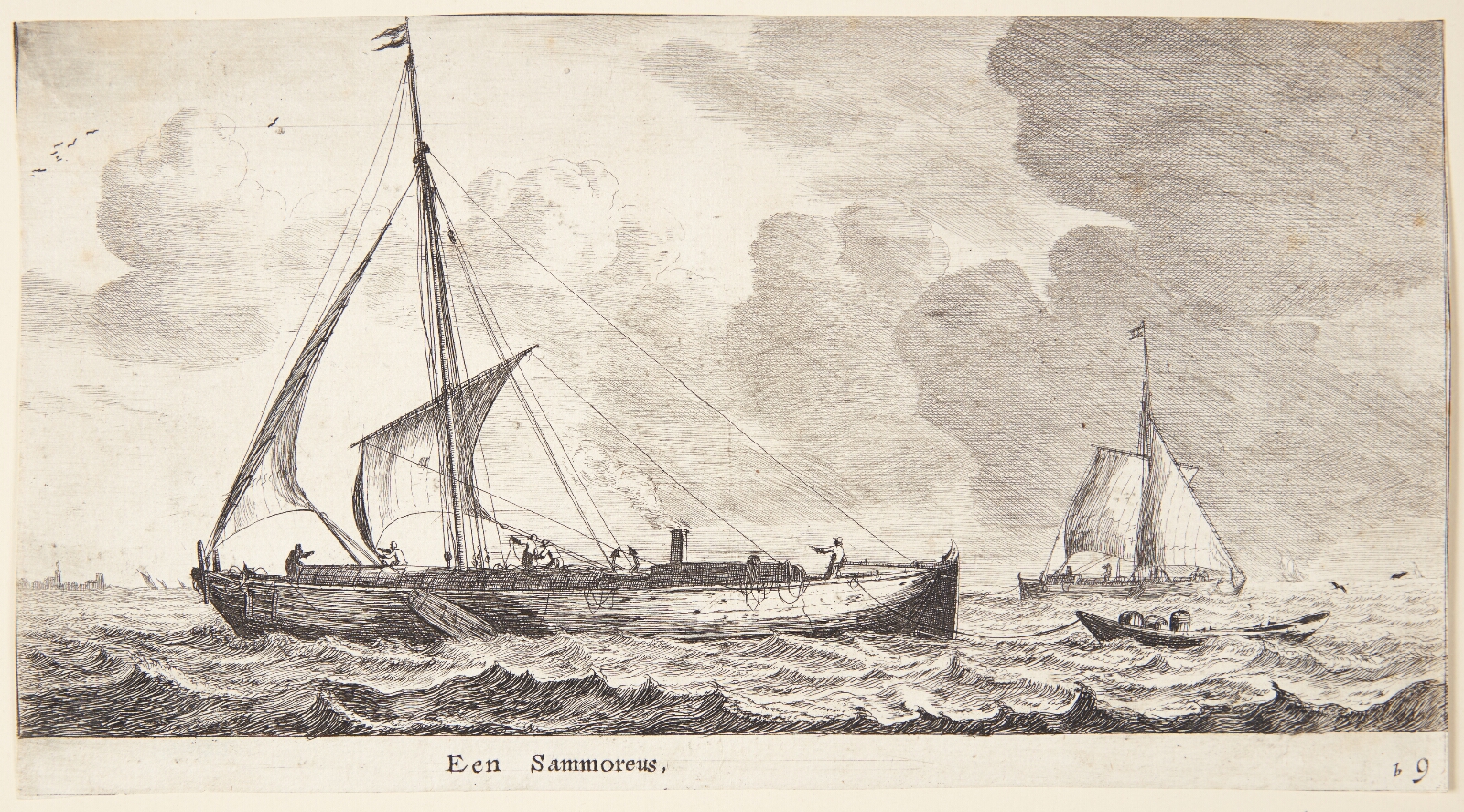 Reinier Zeeman, En lastbåd på havet, en såkaldt samoureus