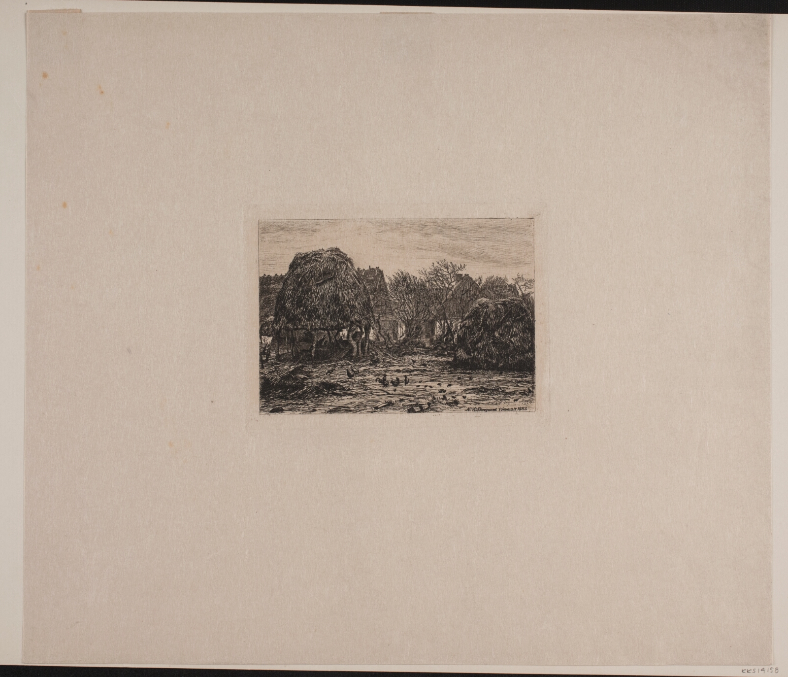 Niels Skovgaard, Bondegård i Nestelsø