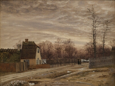 Evening after a Thaw. Taabæk, North of Copenhagen