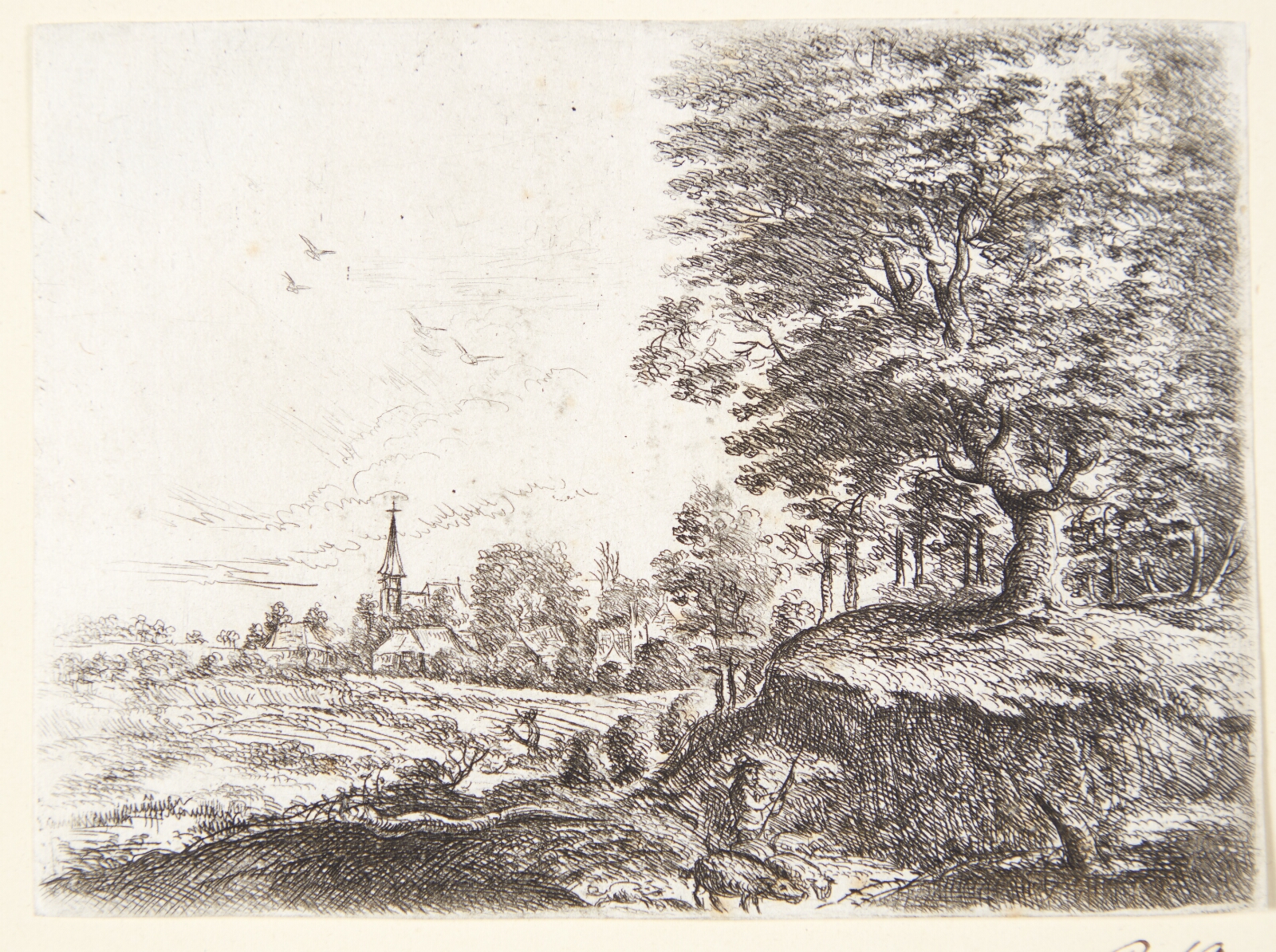 Philips Augustijn Immenraet, Landskab med svinehyrde og grise
