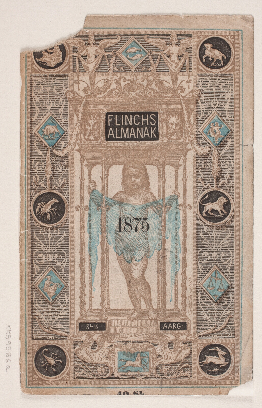 F. Hendriksen, Omslagets forside til "Flinchs Almanak"