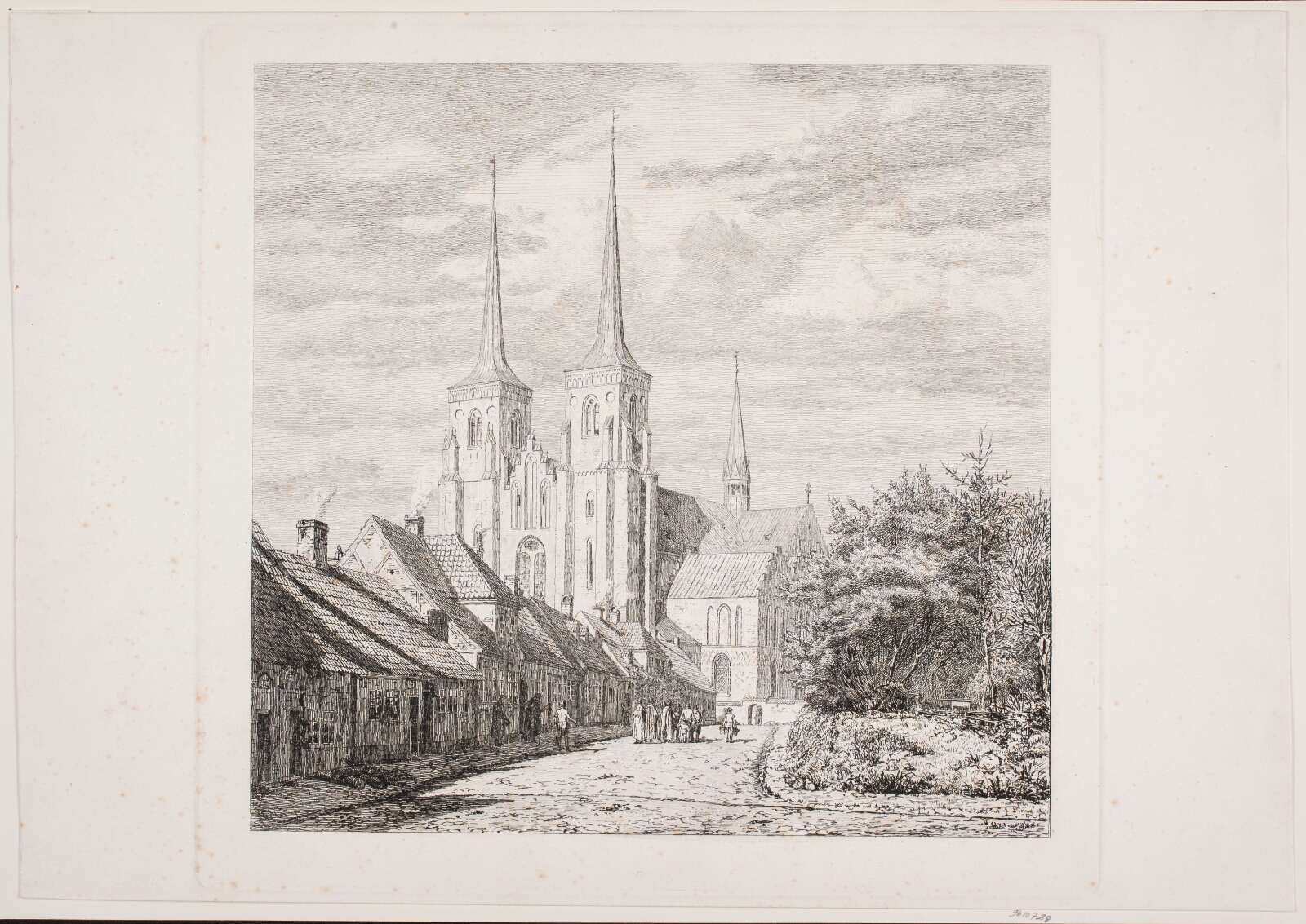 Jørgen Roed, Roskilde Domkirke, set fra Sydvest