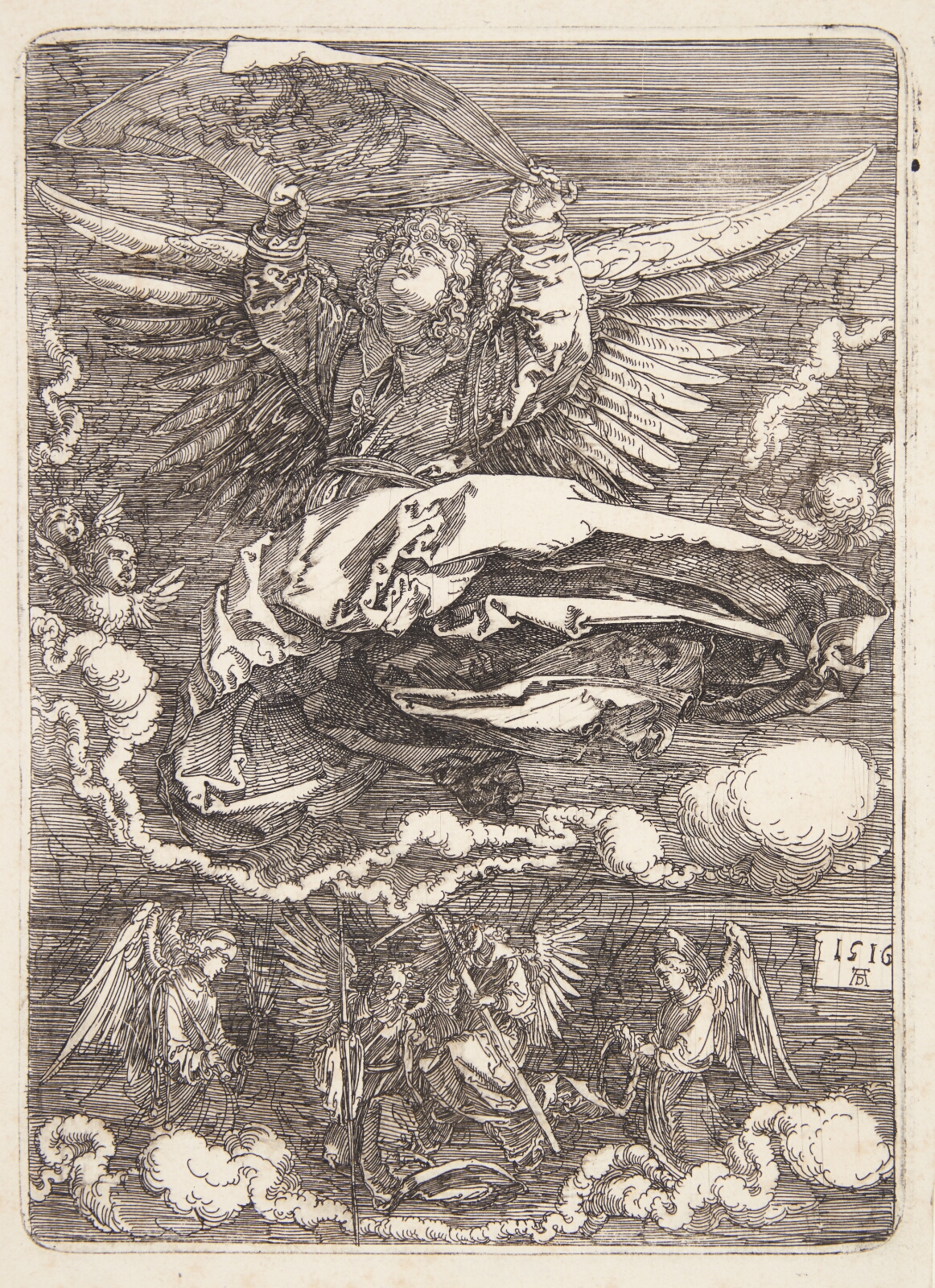 Albrecht Dürer, Svededugen, båret af en engel
