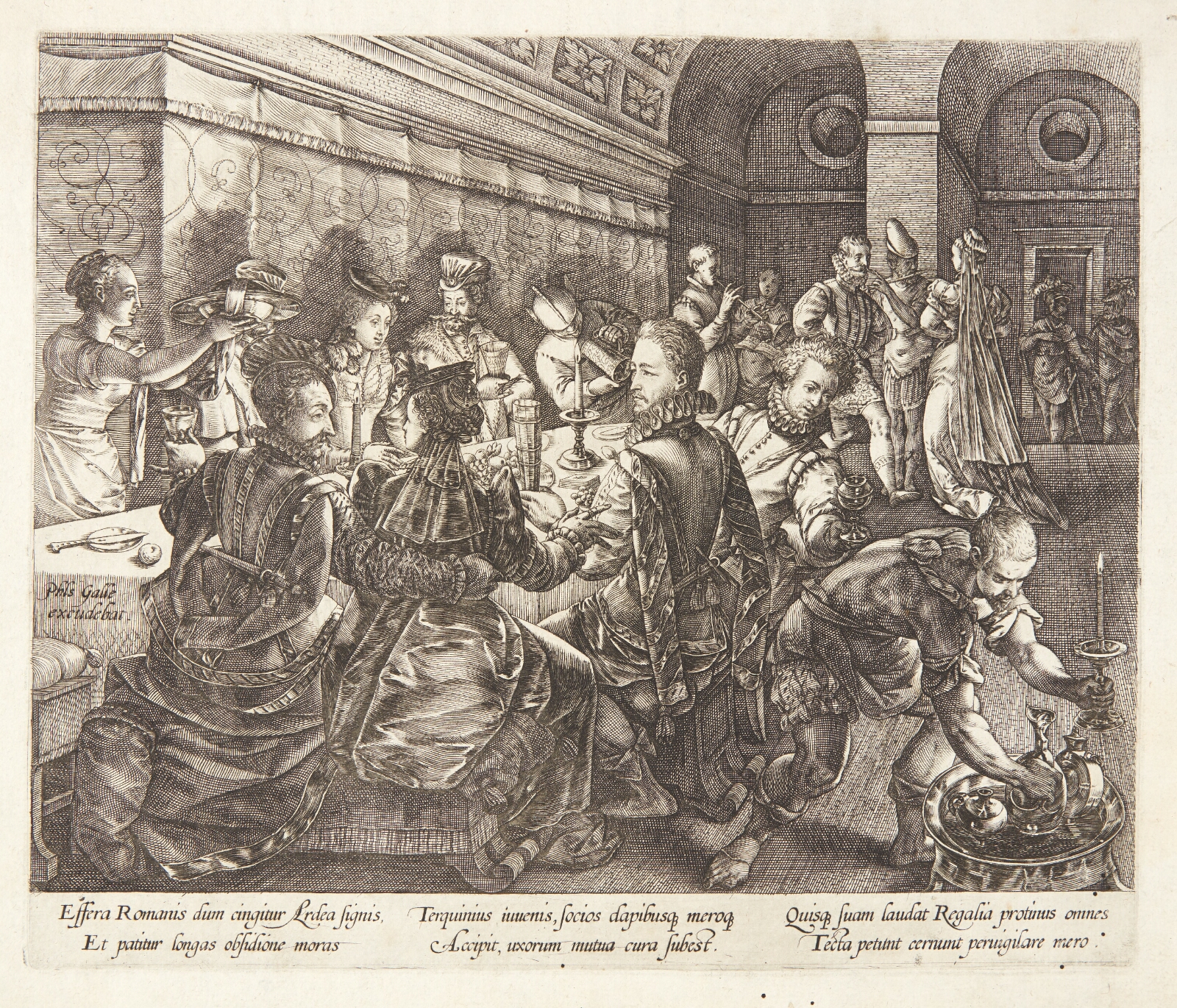 Hendrick Goltzius, Tarquinius Collatinus' banket