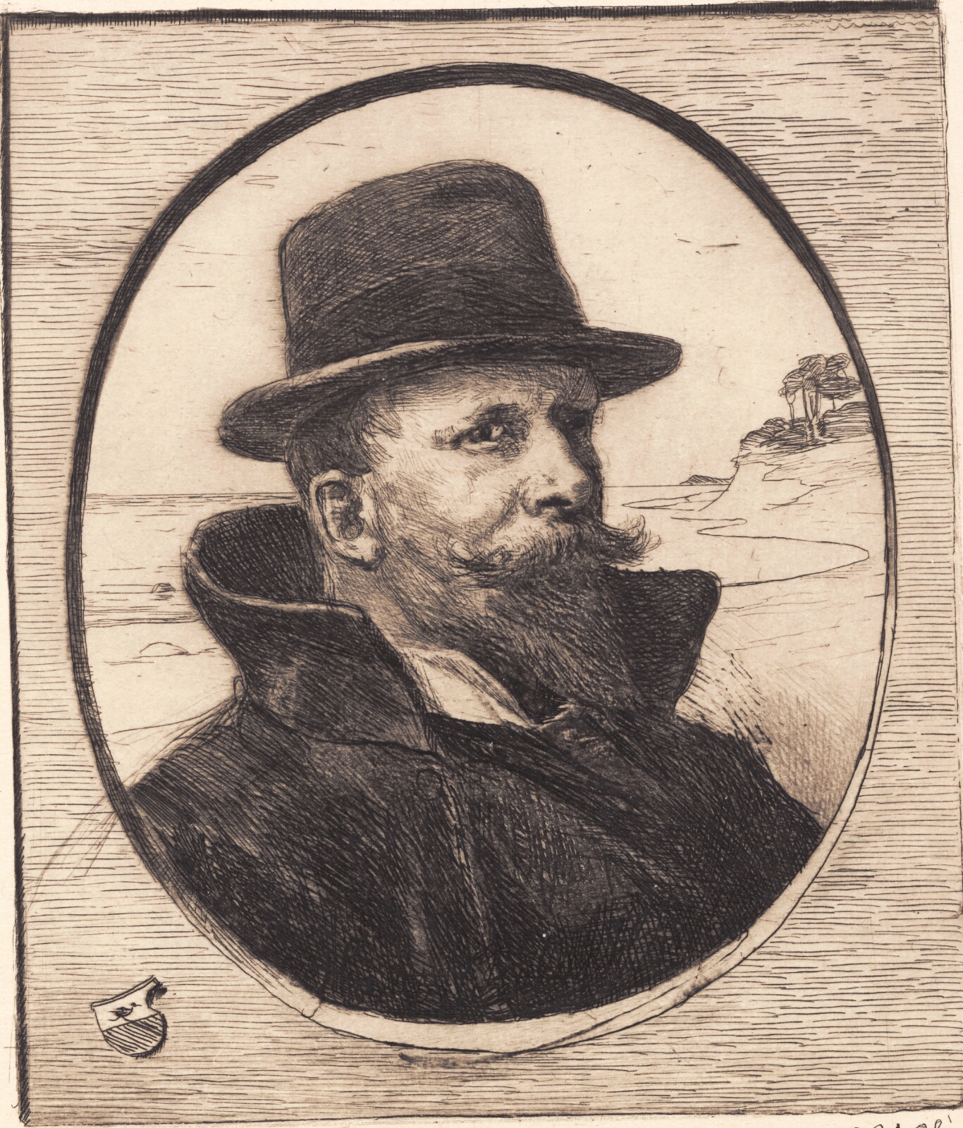 Hans Nikolaj Hansen, "Selvportræt"