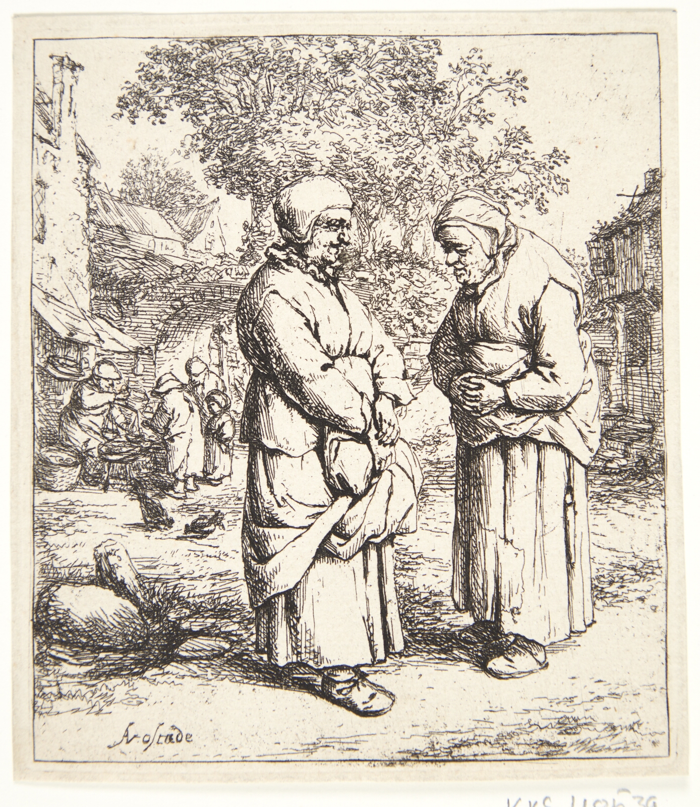 Adriaen van Ostade, De to sladretanter