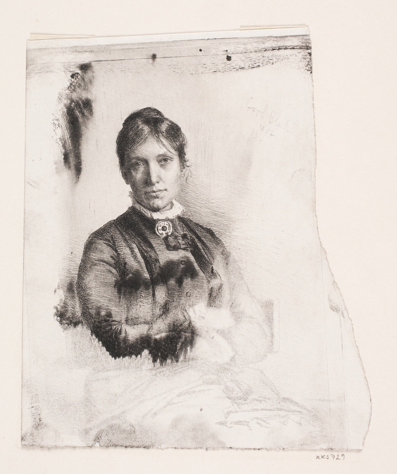Carl Bloch, Portræt af Alma Bloch