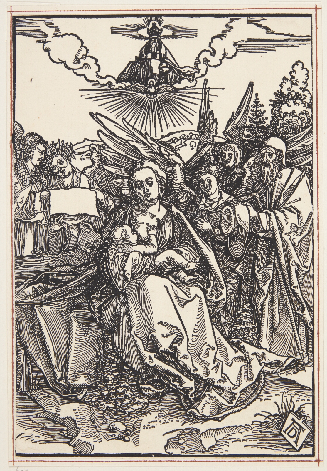 Albrecht Dürer, Den hellige familie med fem engle