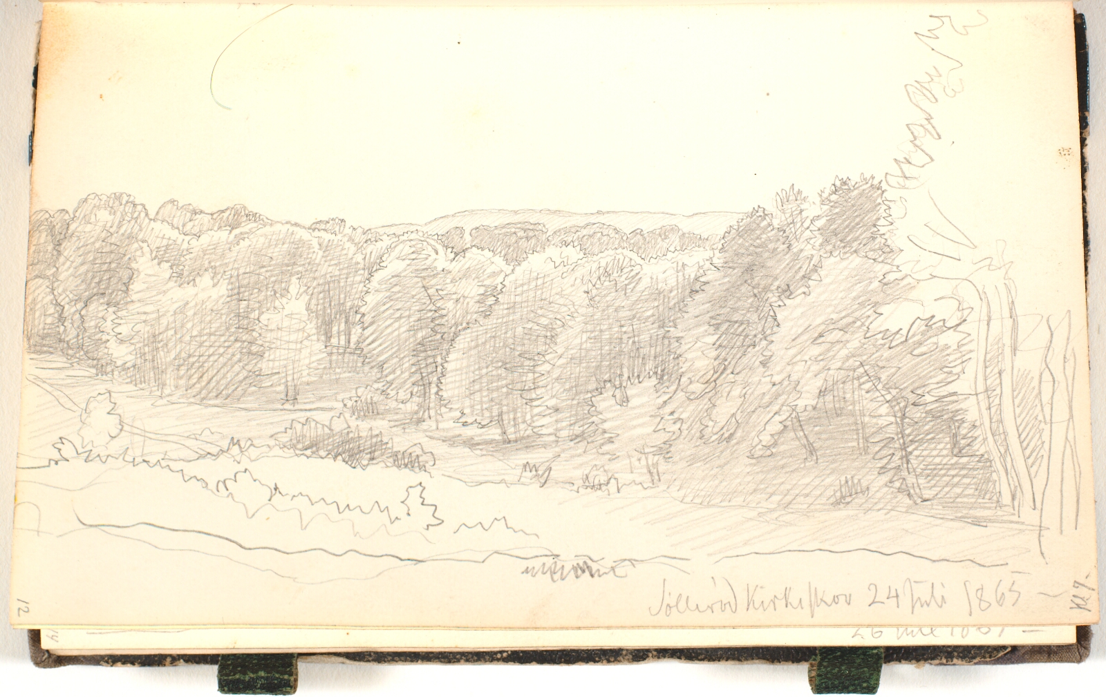 P.C. Skovgaard, En skov set fra en bakke