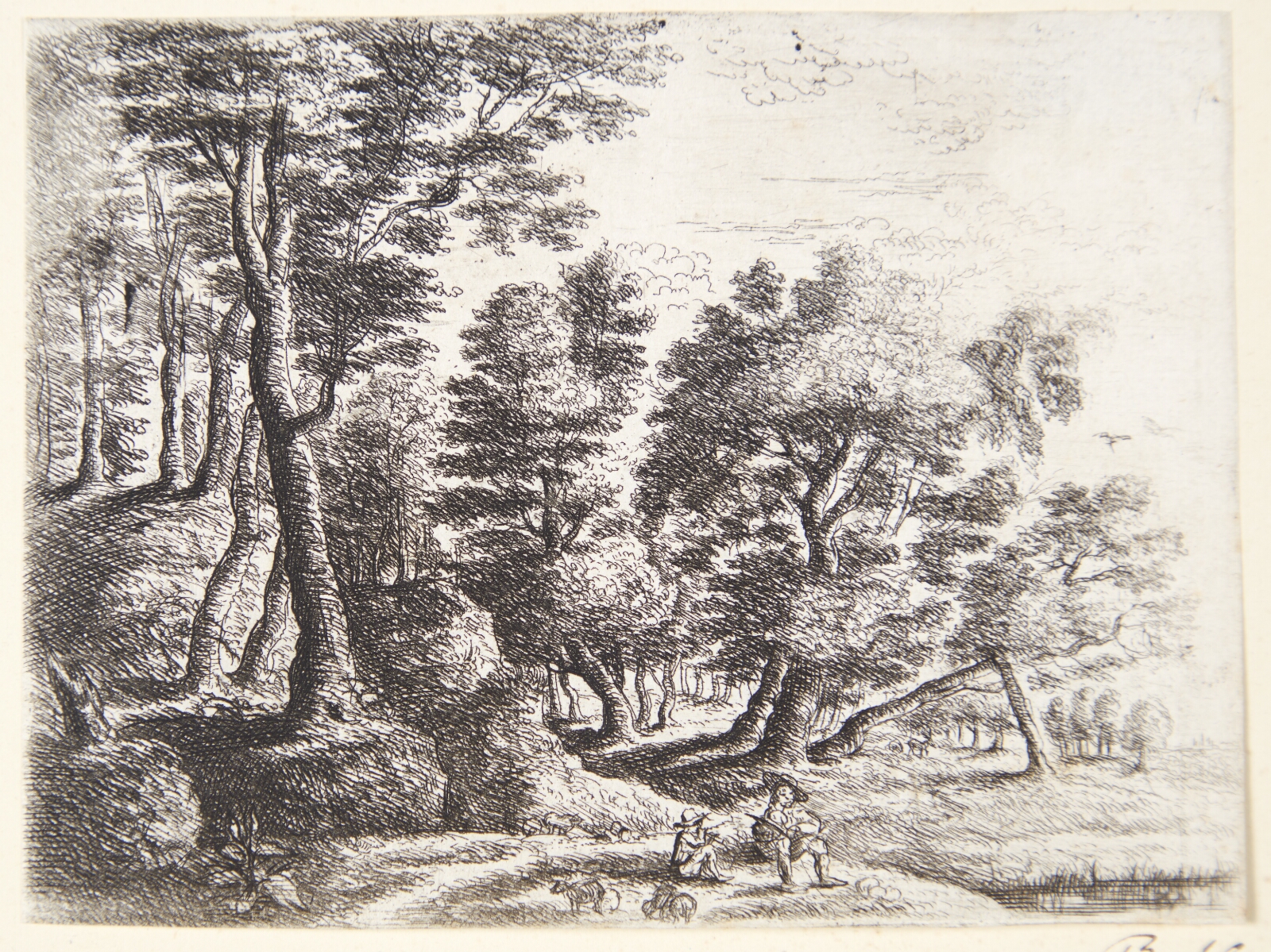 Philips Augustijn Immenraet, Landskab med en siddende hyrde og en dreng