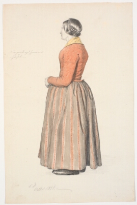 Pige i morgendragt, Dalsgaard, Christen, 1851