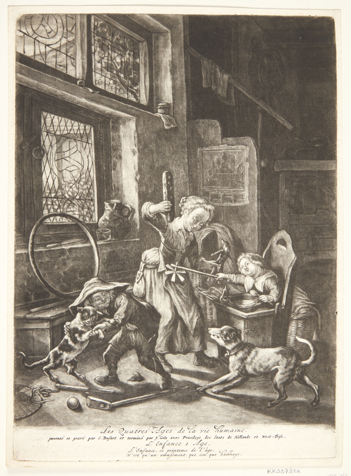 Cornelis Dusart, Barndom