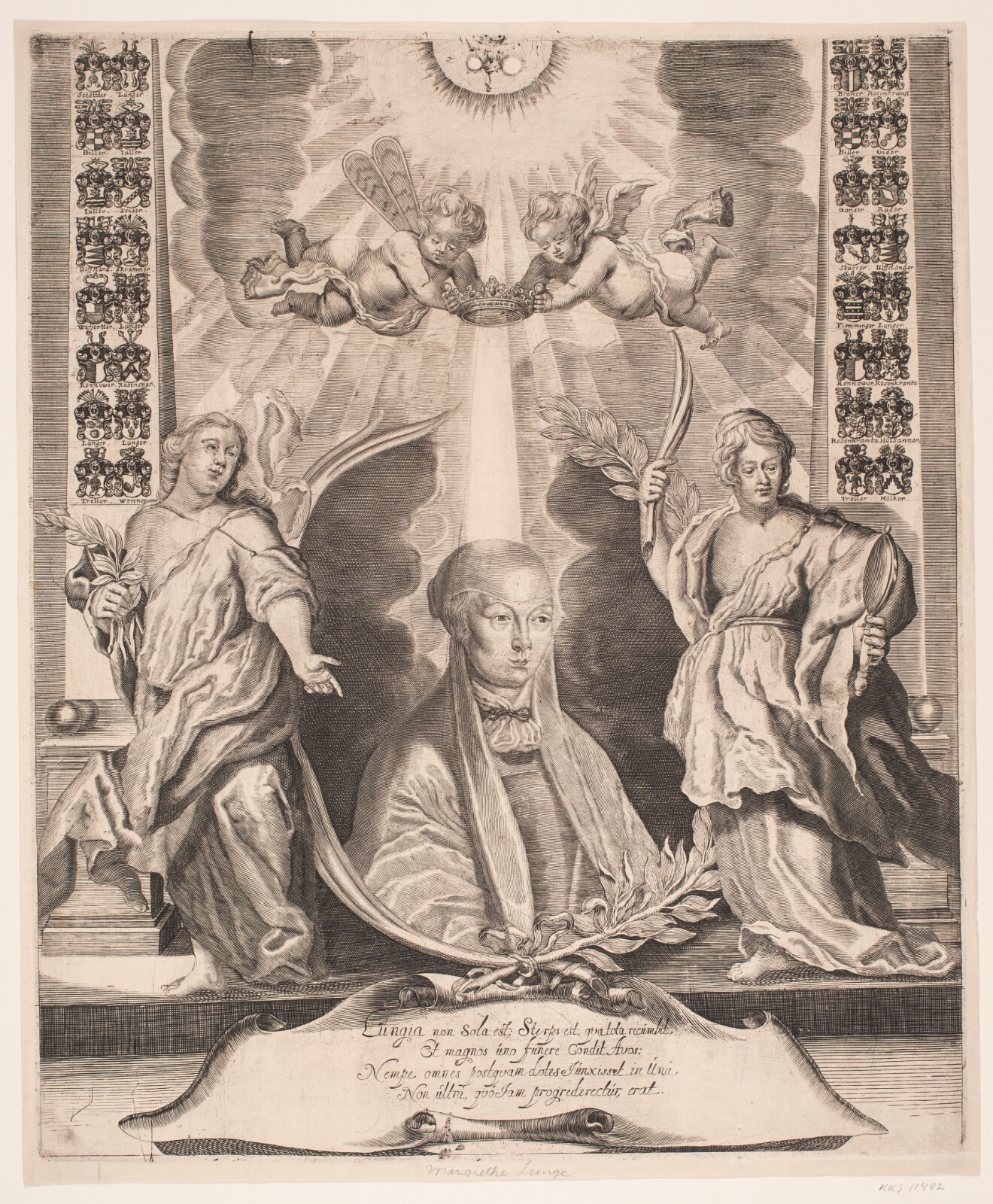 Albert Haelwegh, Margrethe Lunge. Mindeblad