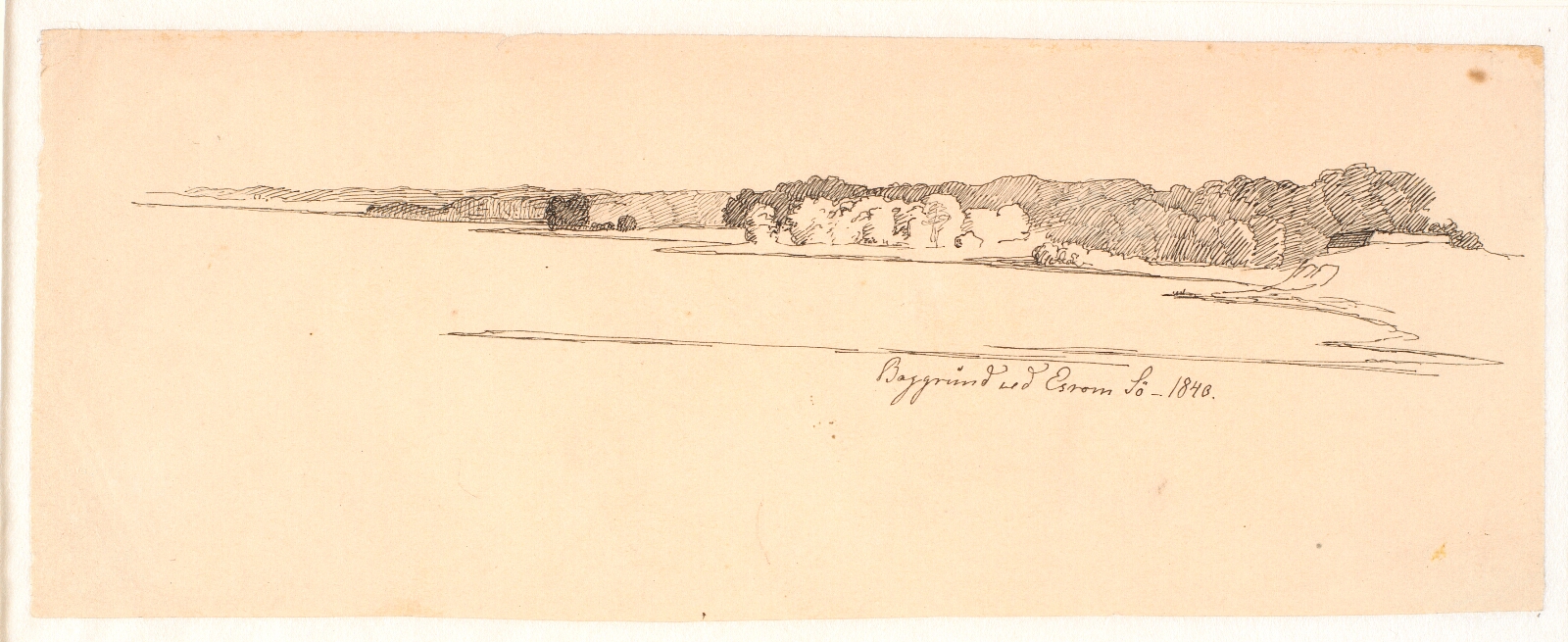 Johan Thomas Lundbye, Baggrund ved Esrom Sø