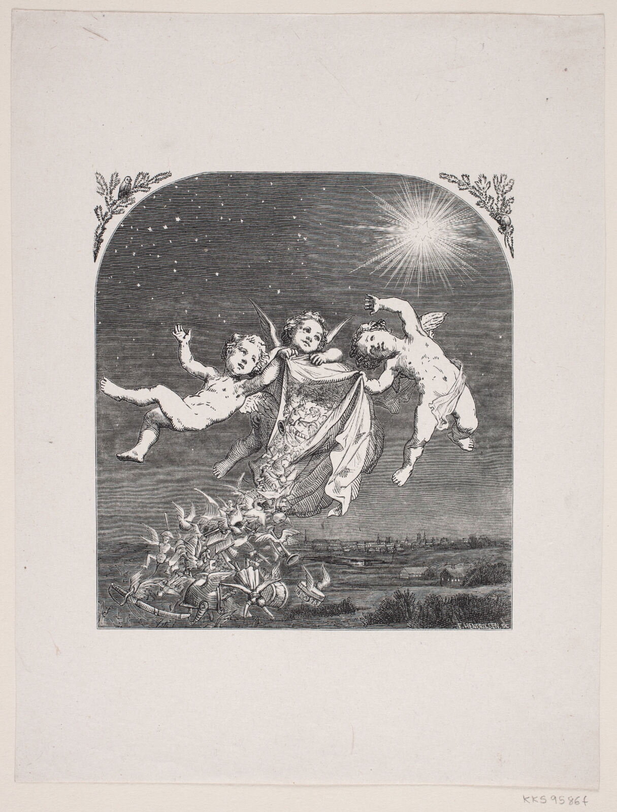 F. Hendriksen, Illustration til August Bangs Børneblad