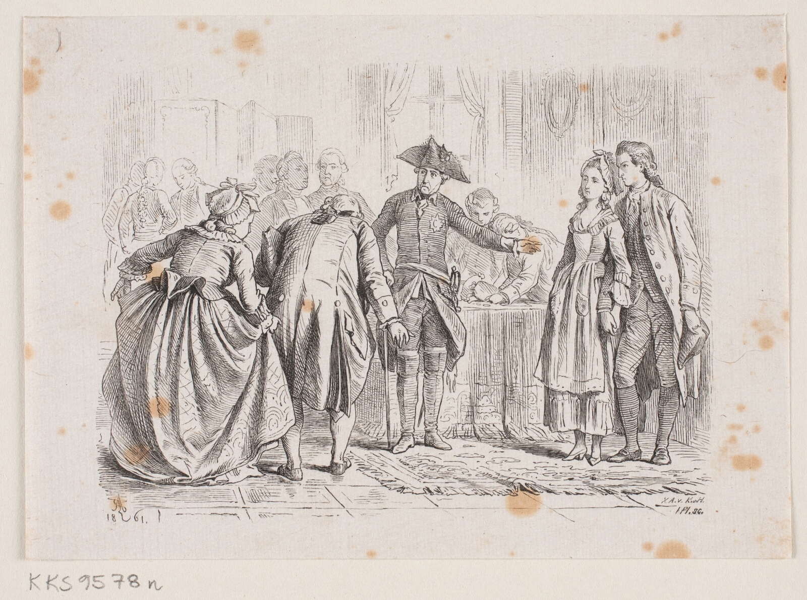 H.P. Hansen, Scene af Frederik d. Stores Historie