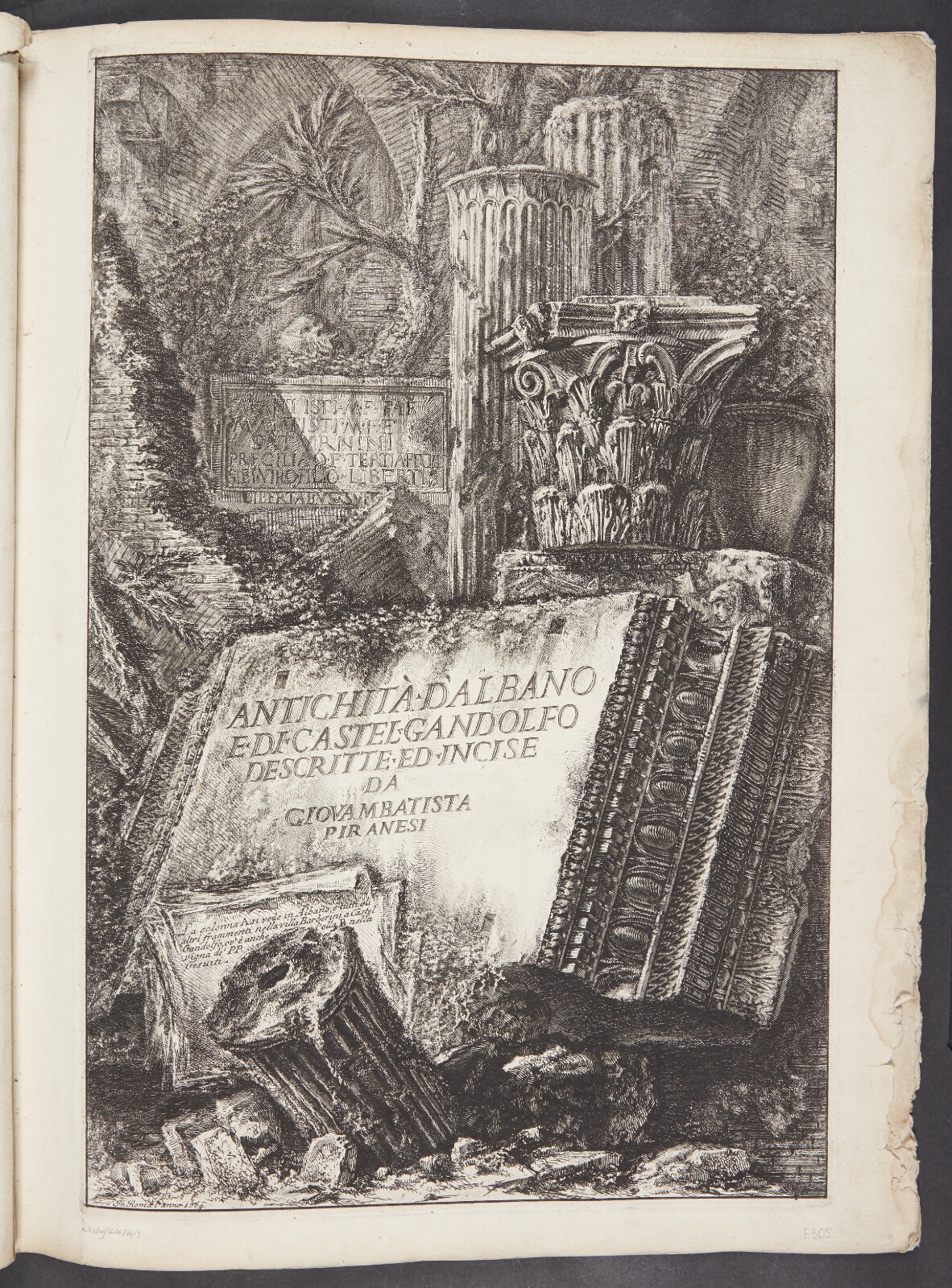 Giovanni Battista Piranesi, Titelblad