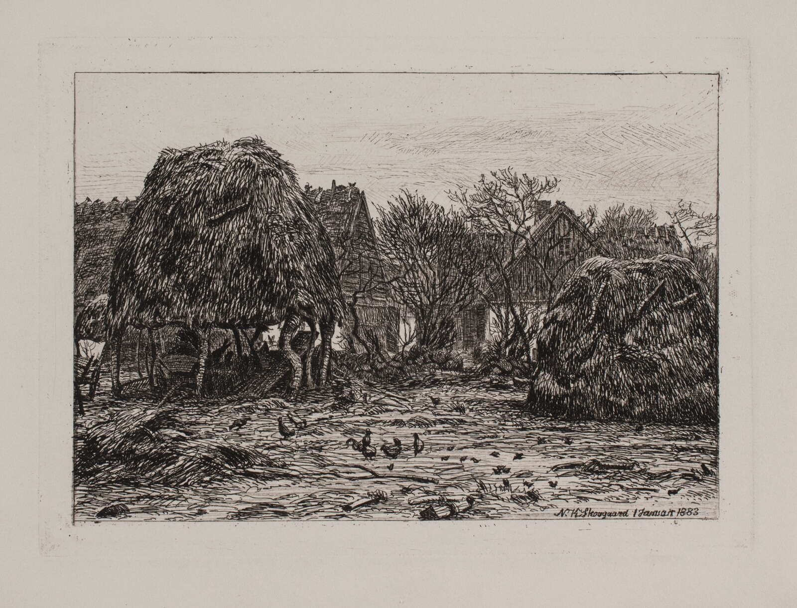 Niels Skovgaard, Bondegård i Nestelsø