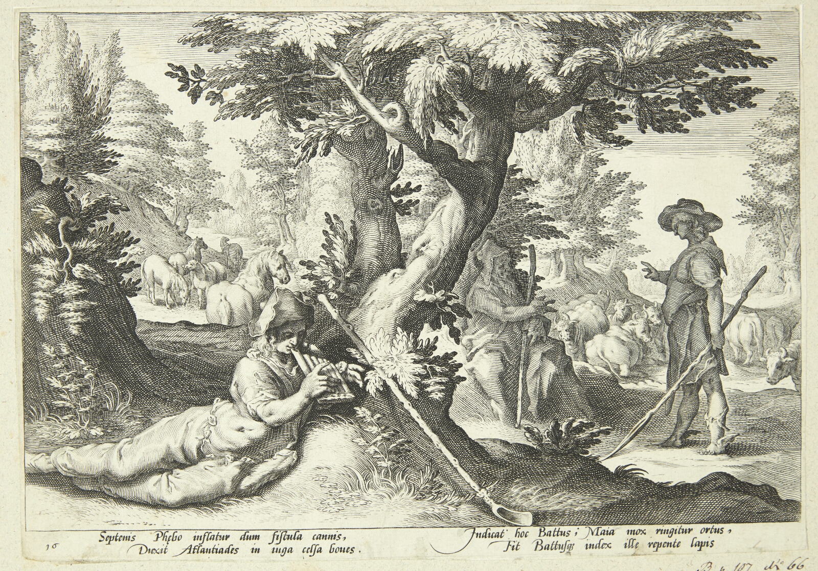 Hendrick Goltzius, Battus forvandles til sten