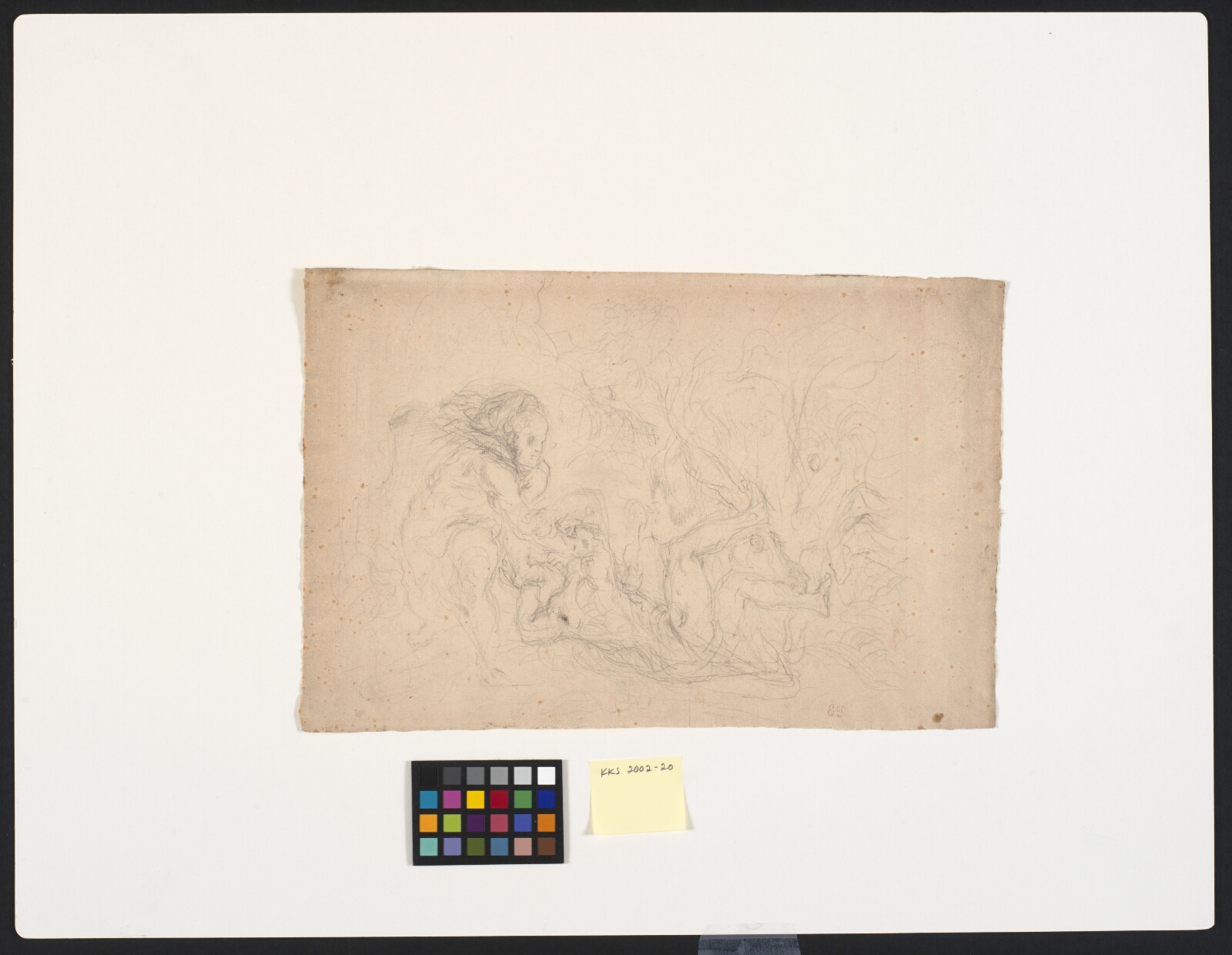 Eugène Delacroix, Herkules kaster Diomedes for hans egne heste