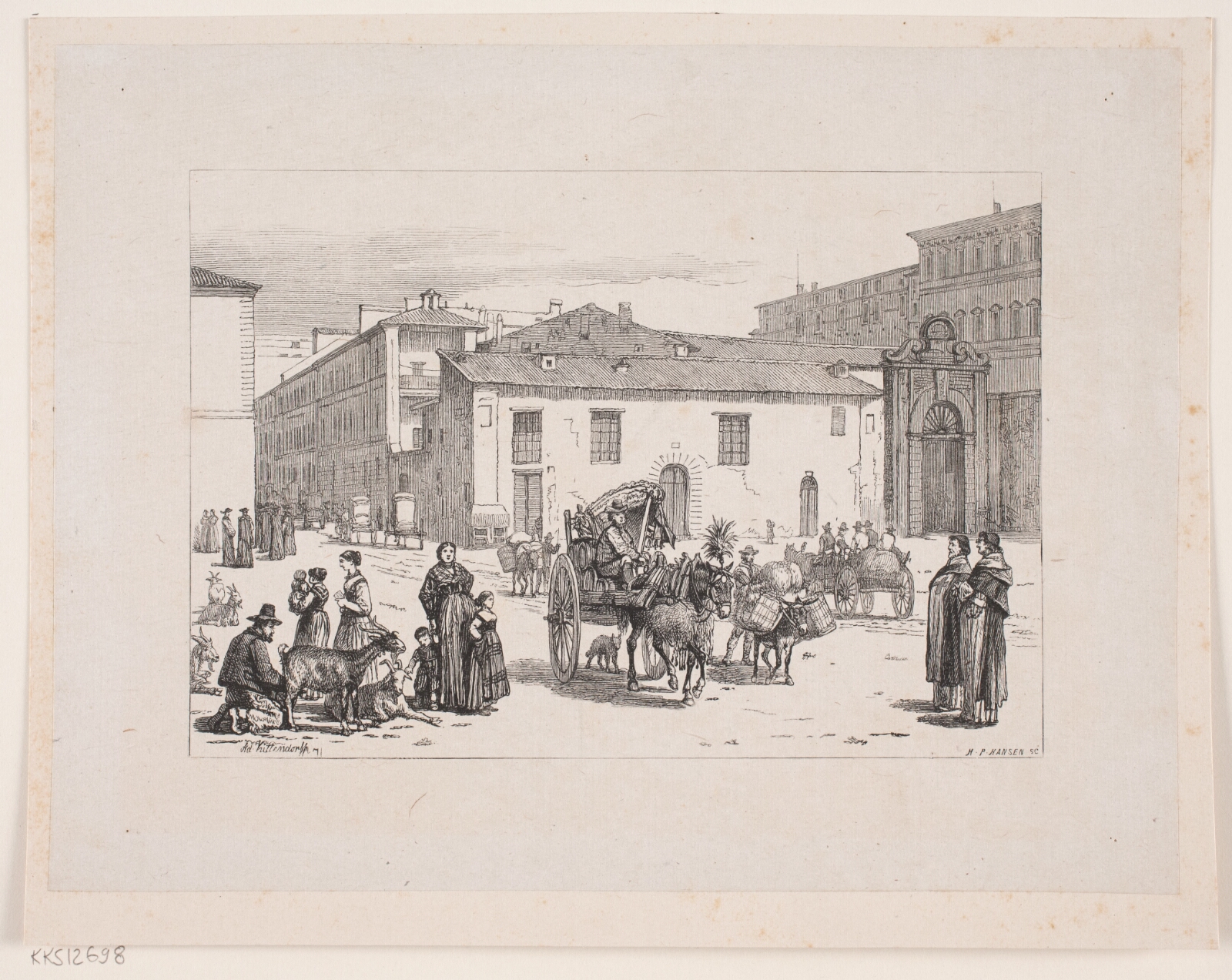 H.P. Hansen, Italiensk Plads