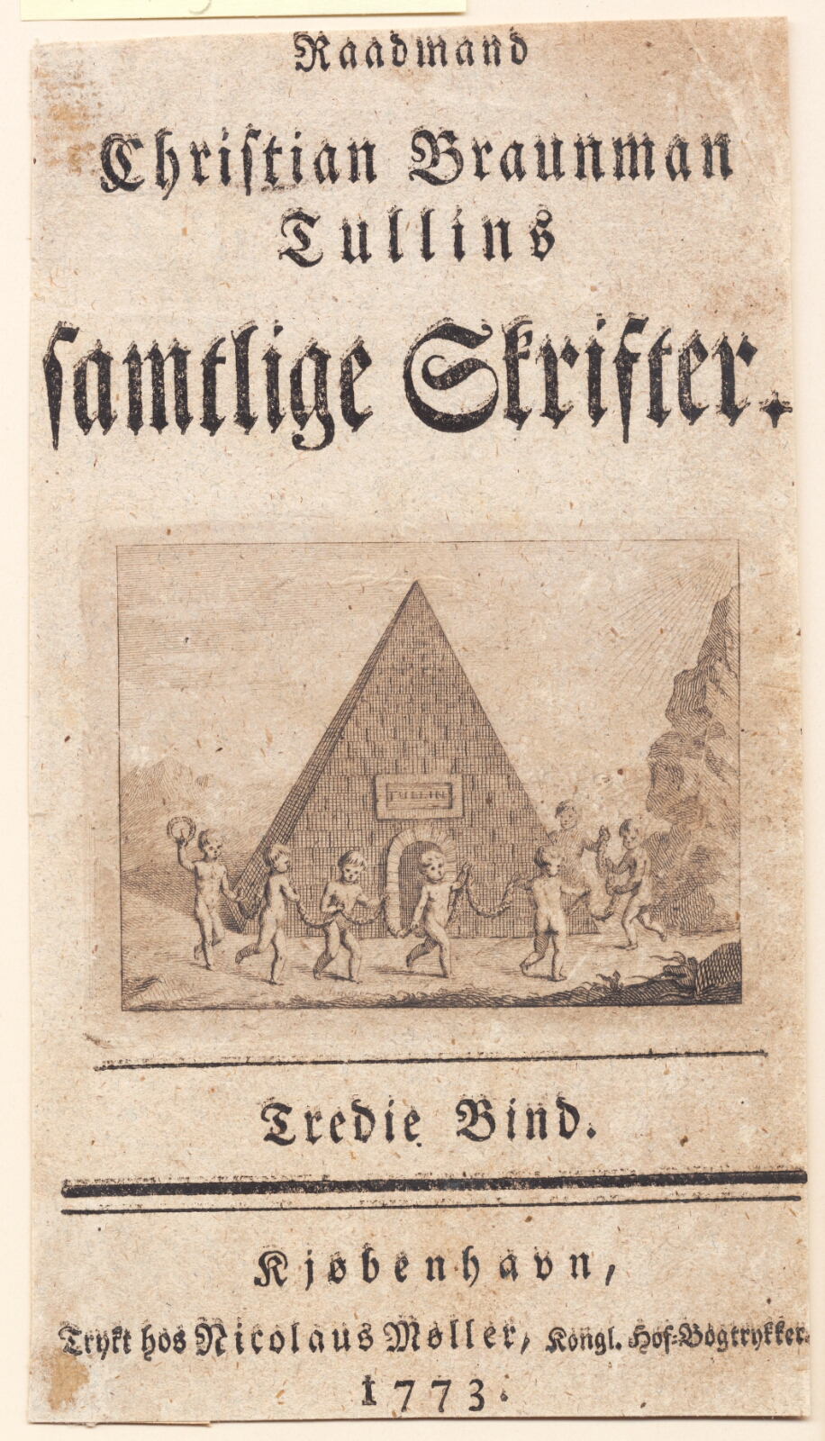 J.F. Clemens, Syv børn danser foran pyramide