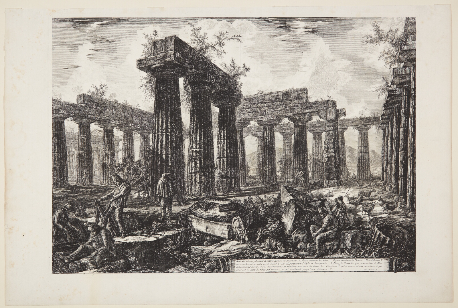 Giovanni Battista Piranesi, Resterne af det såkaldte College des Anfictions, set fra en anden vinkel [...]