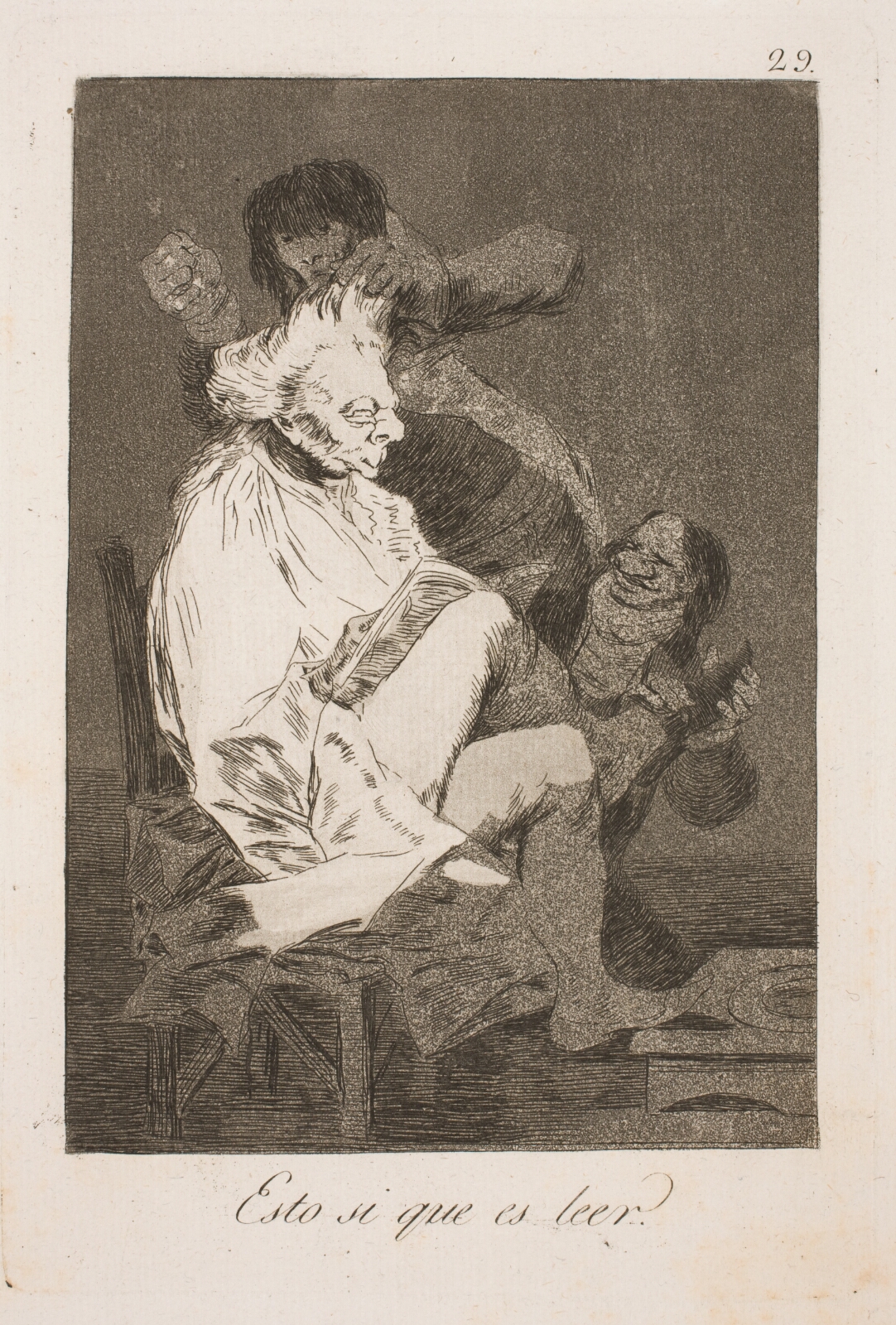 Francisco de Goya, Dette kaldes at læse